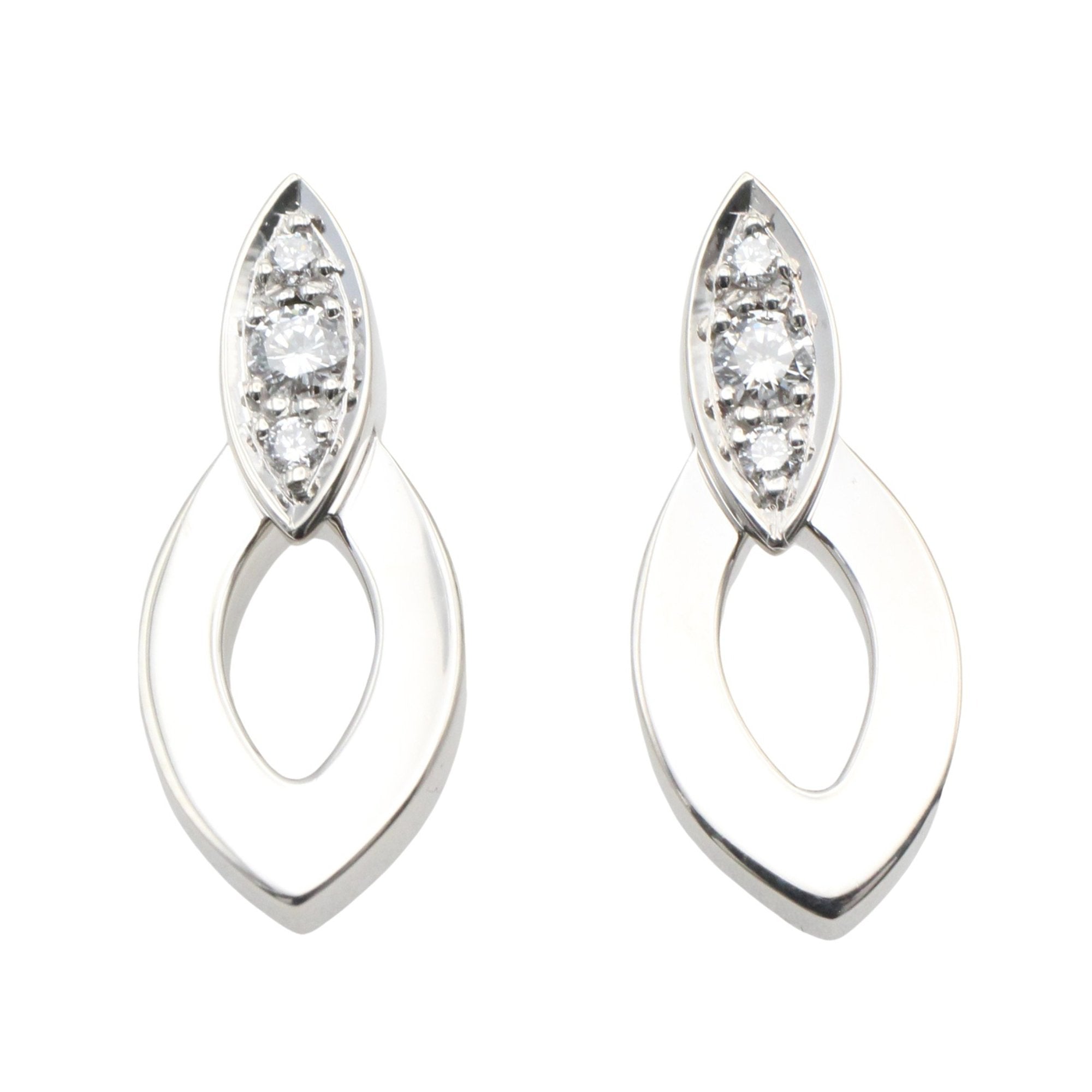Earrings 18K White Gold