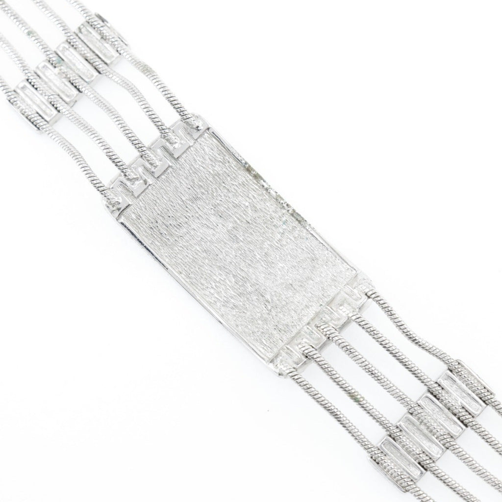 Choker Metal Silver Blue