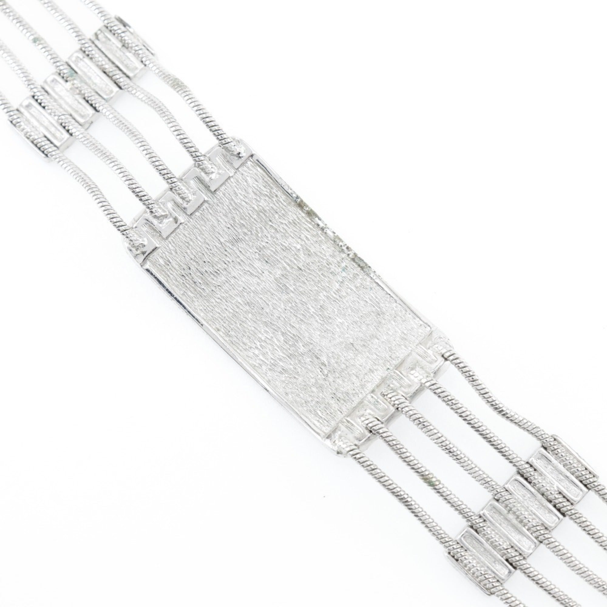 Choker Metal Silver Blue