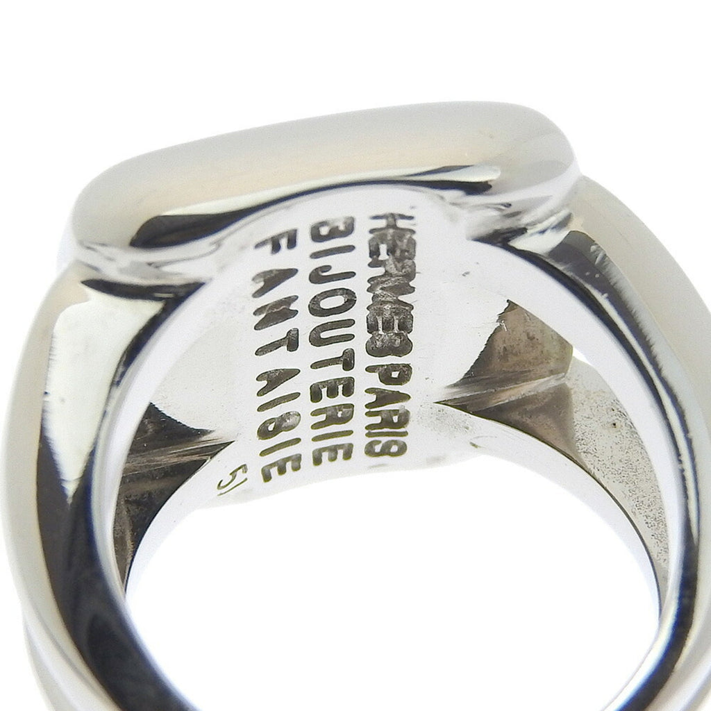 Corozo Ring Metal Green and Silver