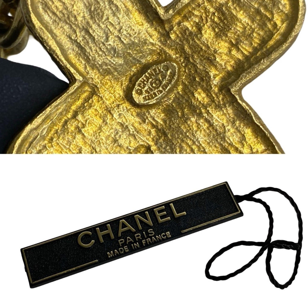 CC Logo Chain Pendant Necklace Metal