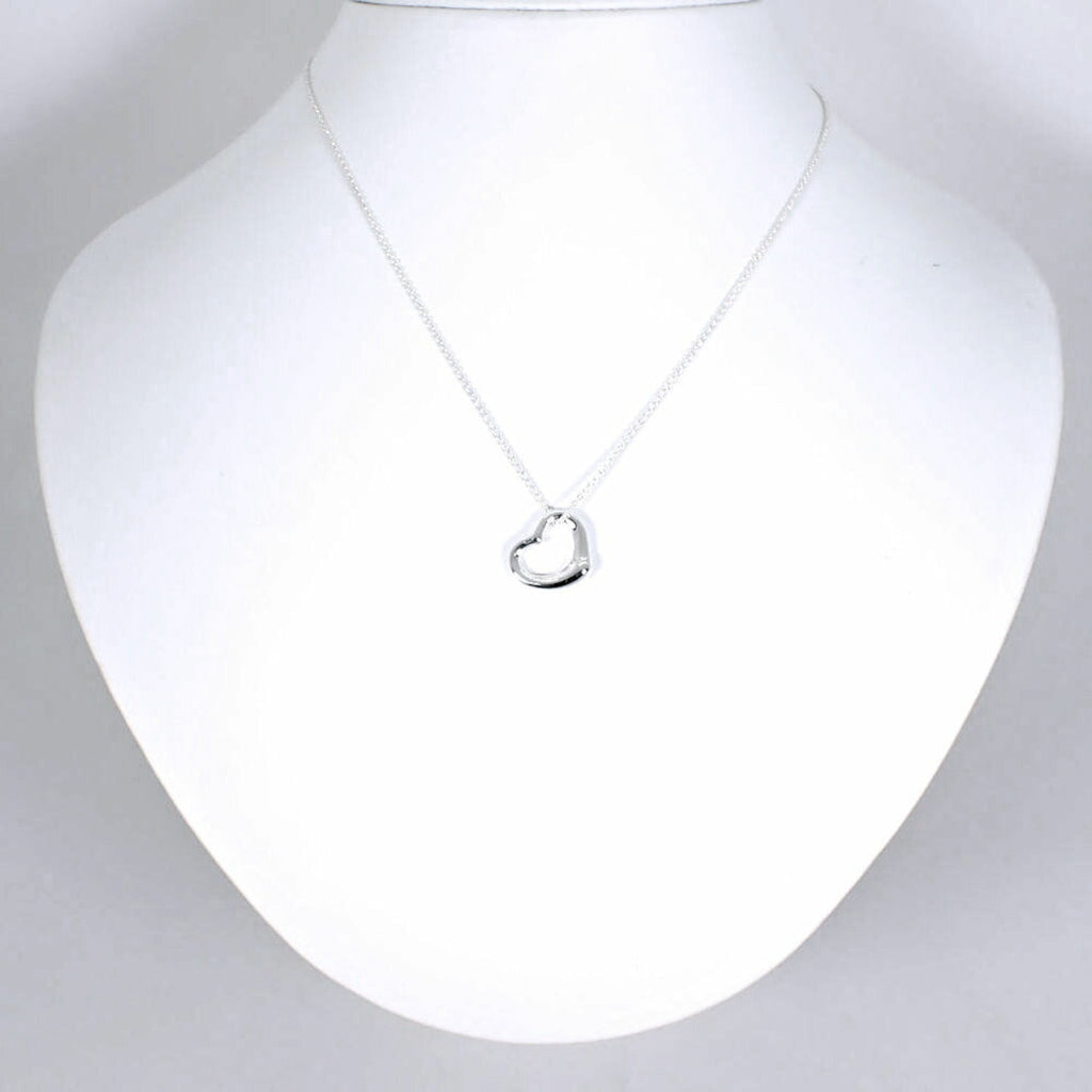Heart Pendant Necklace Sterling Silver