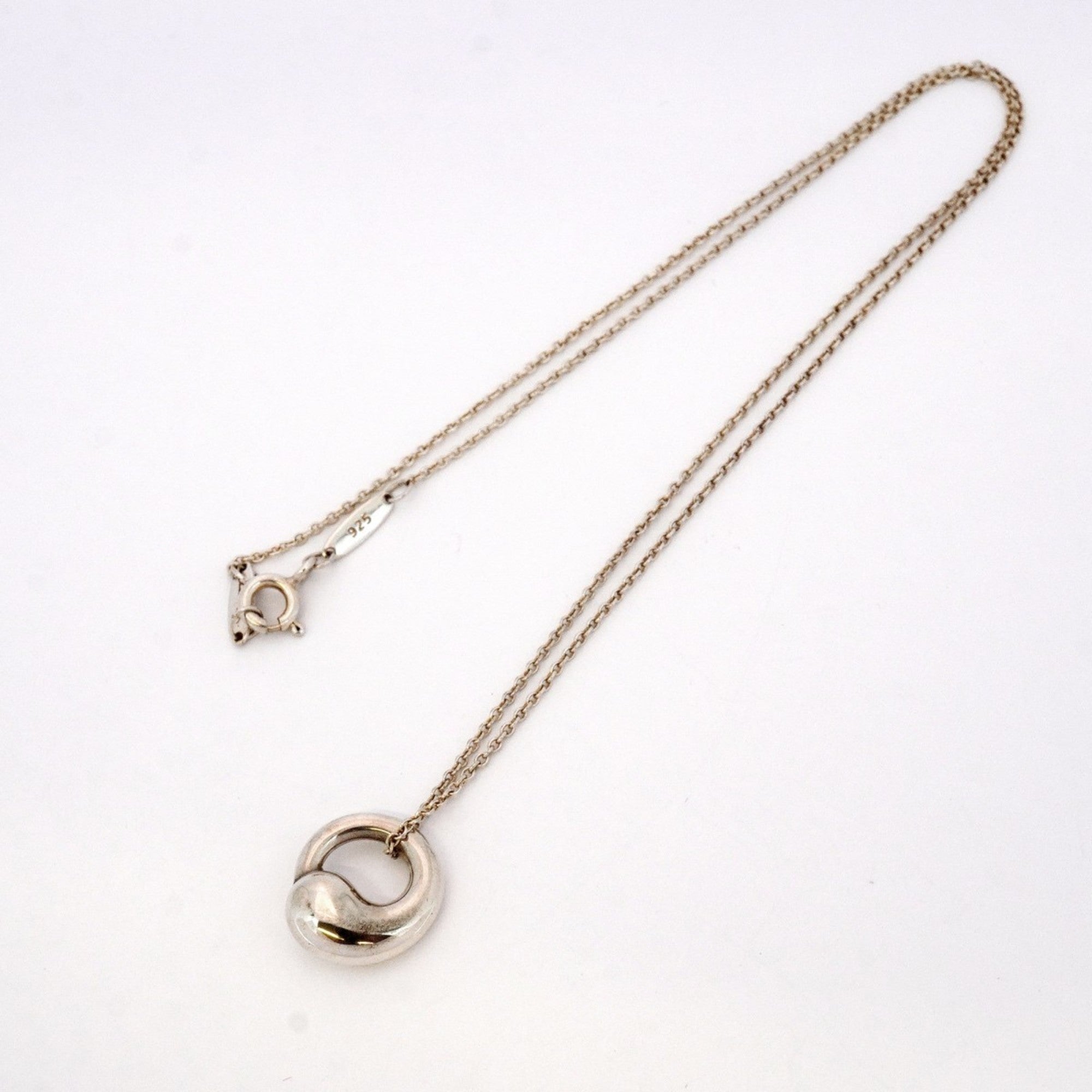 Eternal Circle Pendant Necklace Sterling Silver