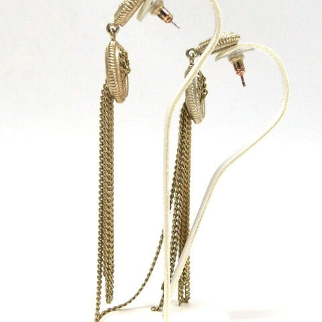 CC Logo Earrings Gold-Tone Metal Gold-Tone Metal