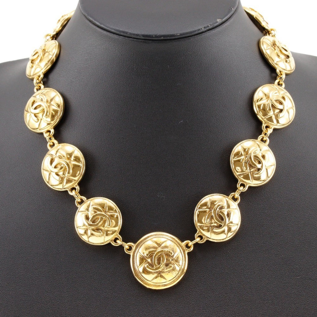 CC Logo Pendant Necklace Metal