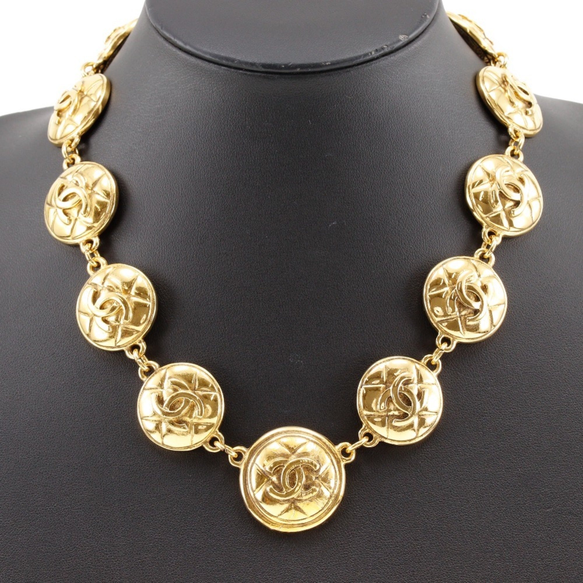 CC Logo Pendant Necklace Metal
