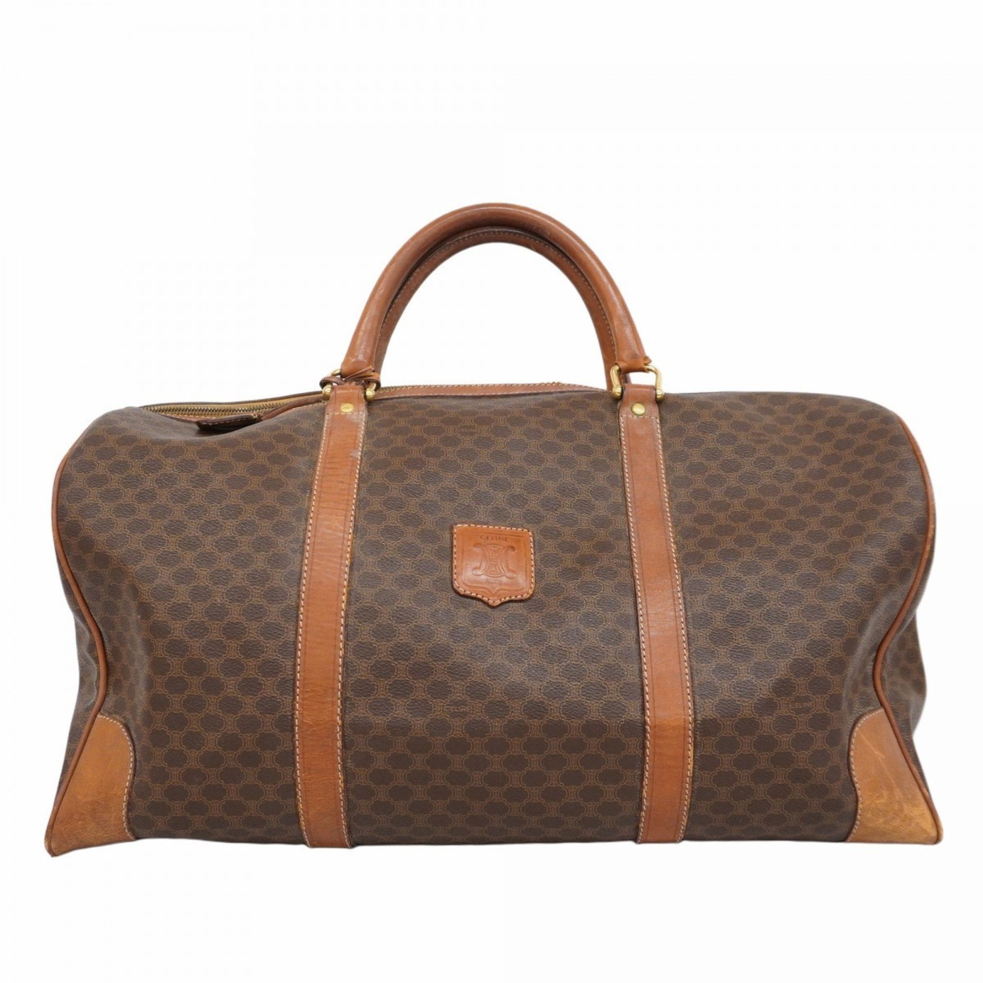 Vintage Duffle Bag Macadam Coated Canvas Large