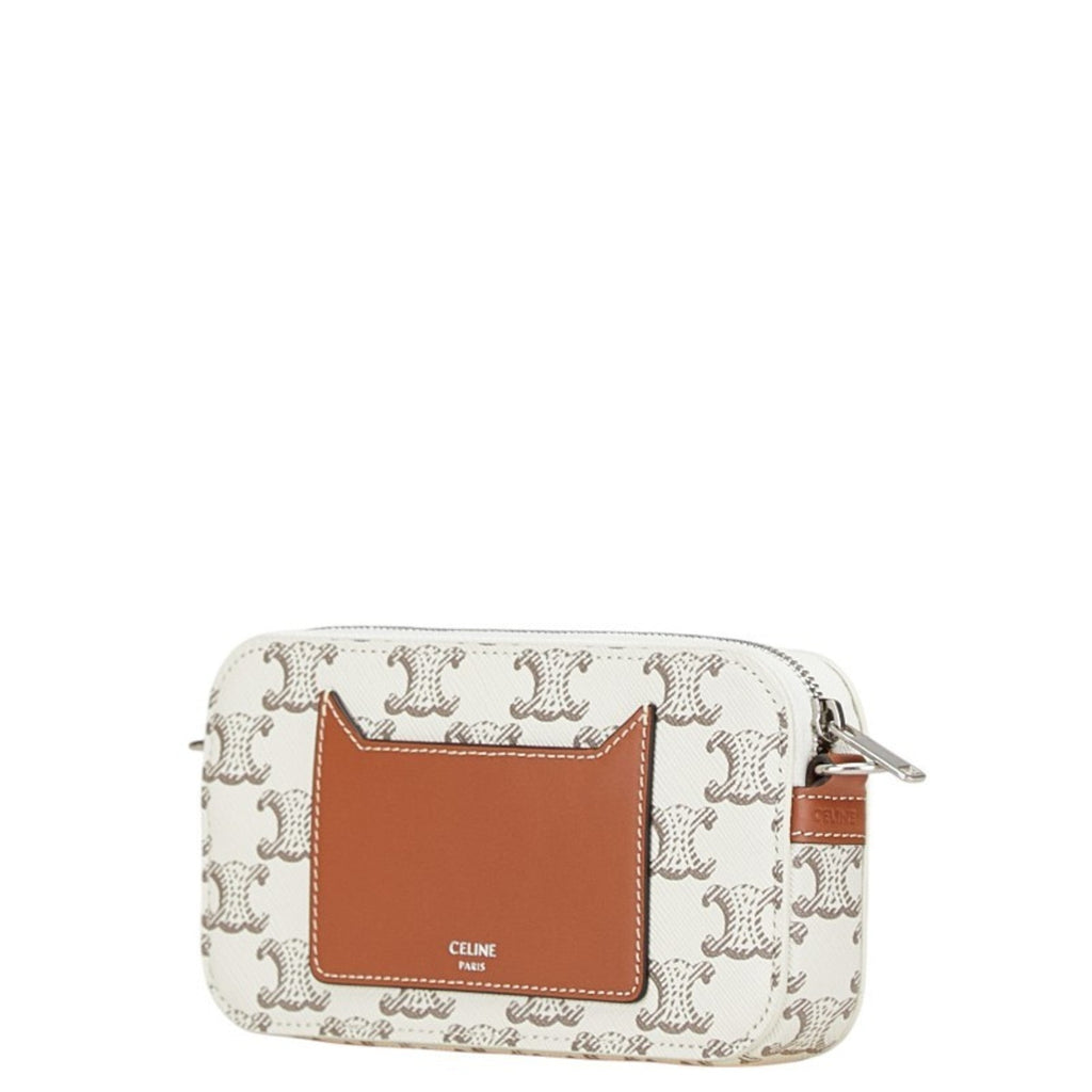 Triomphe East-West Shoulder Bag Triomphe Coated Canvas