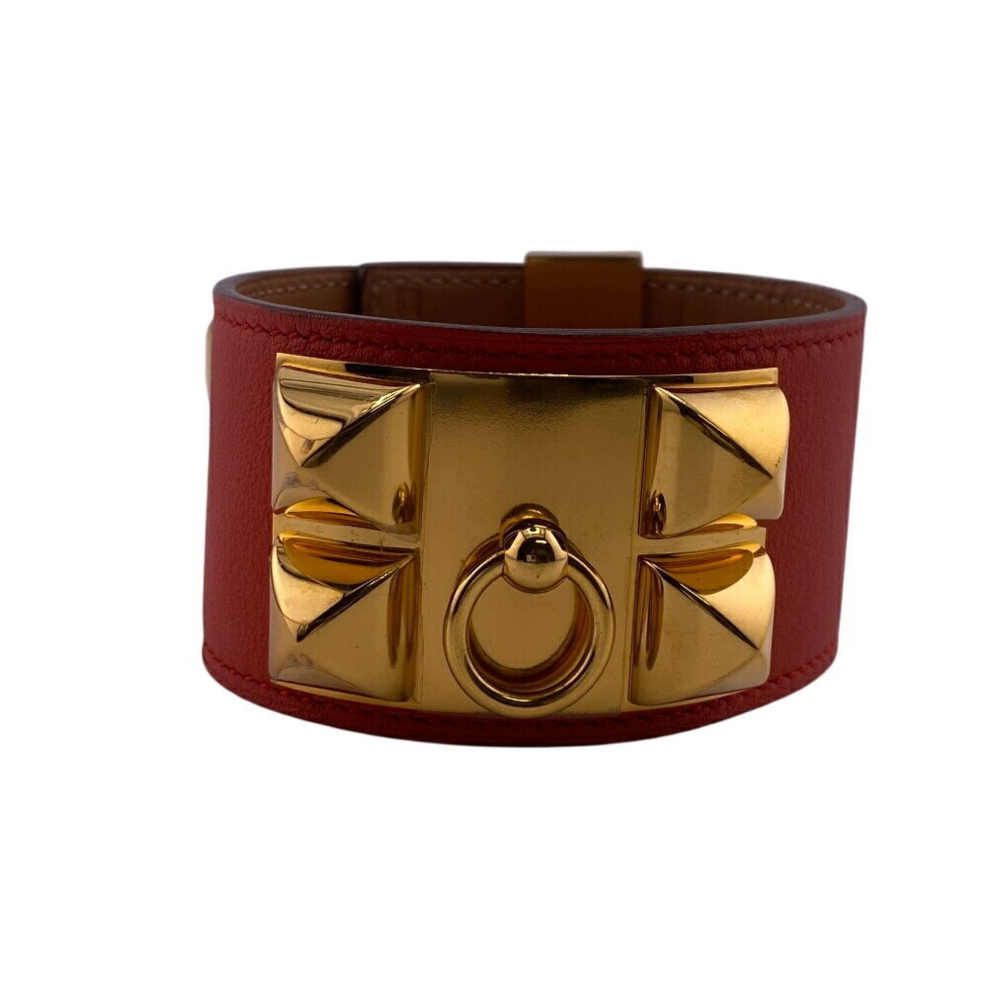 Collier de Chien Bracelet Gold and Leather