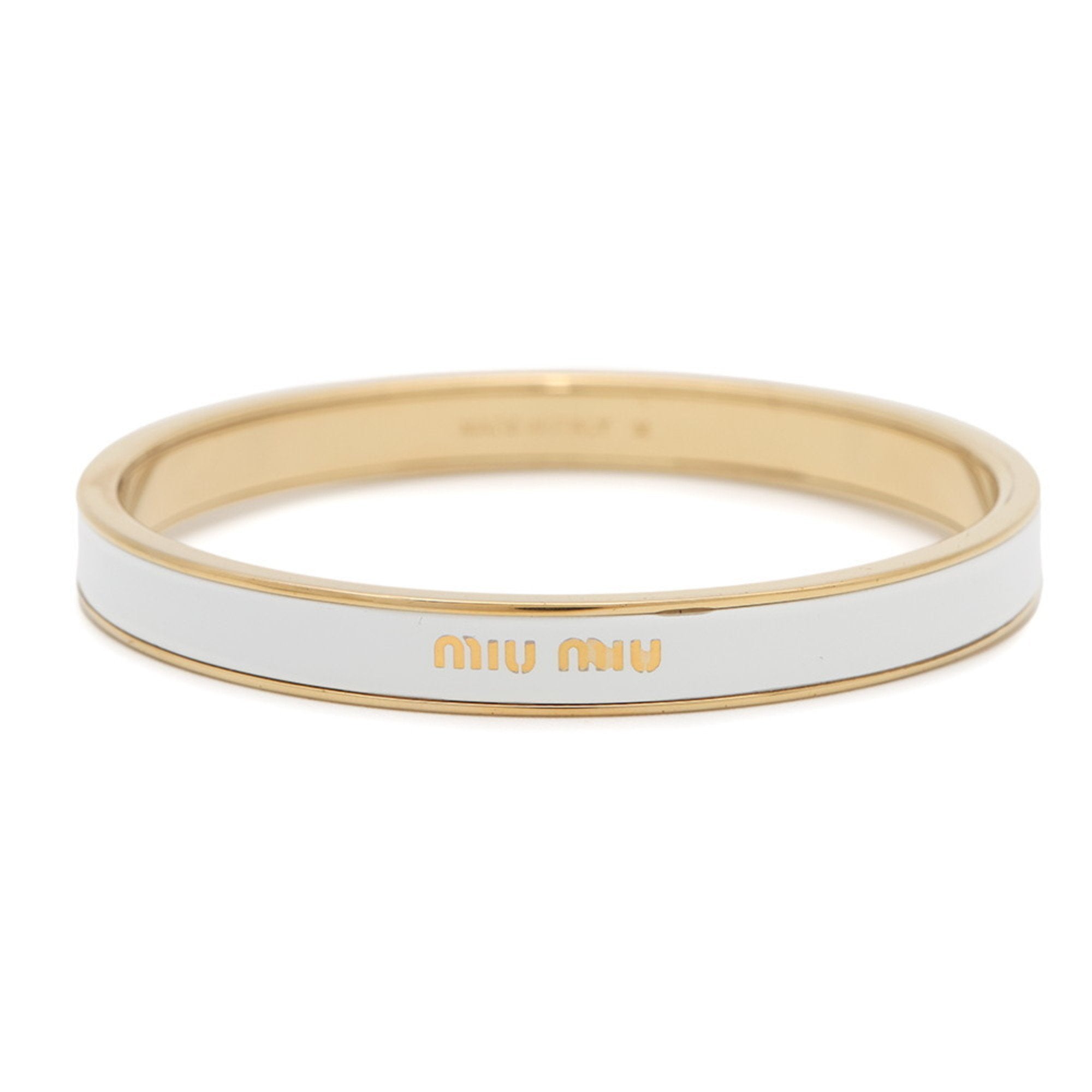 Bracelet Enamel and Metal White