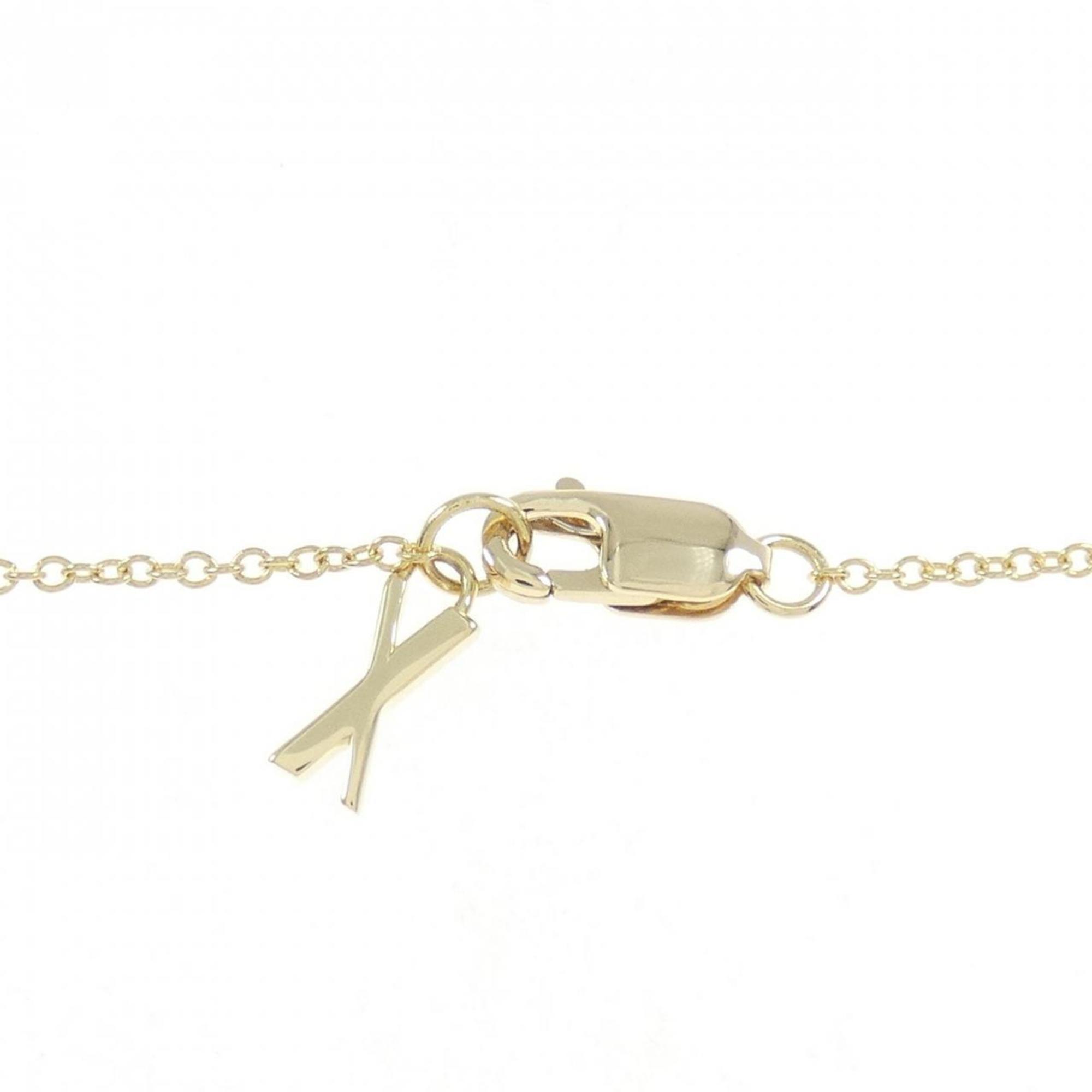 Closed Interlocking Pendant Necklace 18K Yellow Gold