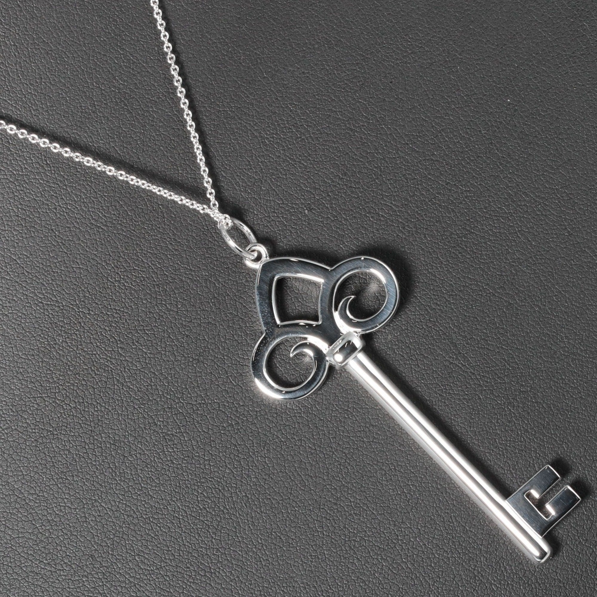 Fleur De L'Ski Pendant Necklace Sterling Silver