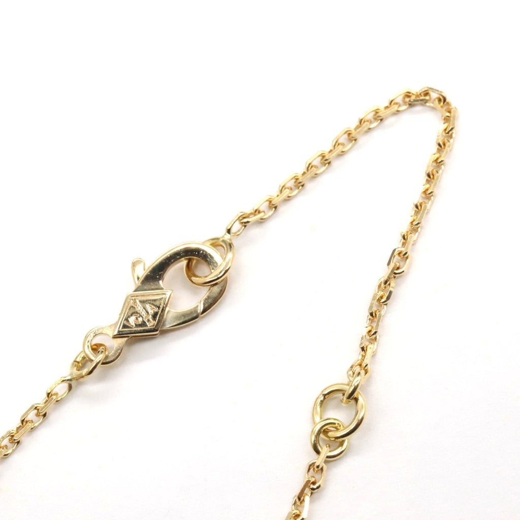 Vintage Alhambra Pendant Necklace 18K Yellow Gold and Onyx