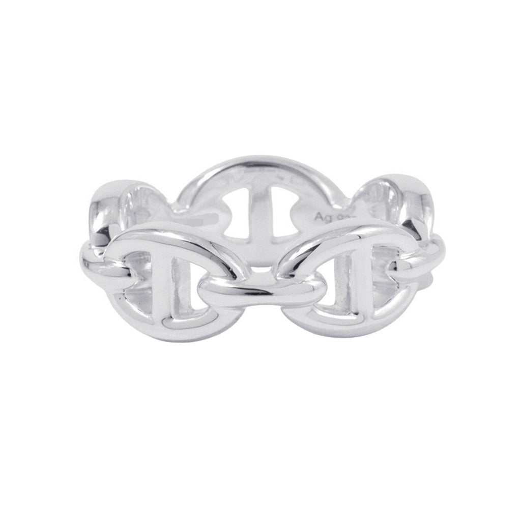 Chaine d'Ancre Enchainee Ring Sterling Silver Mini