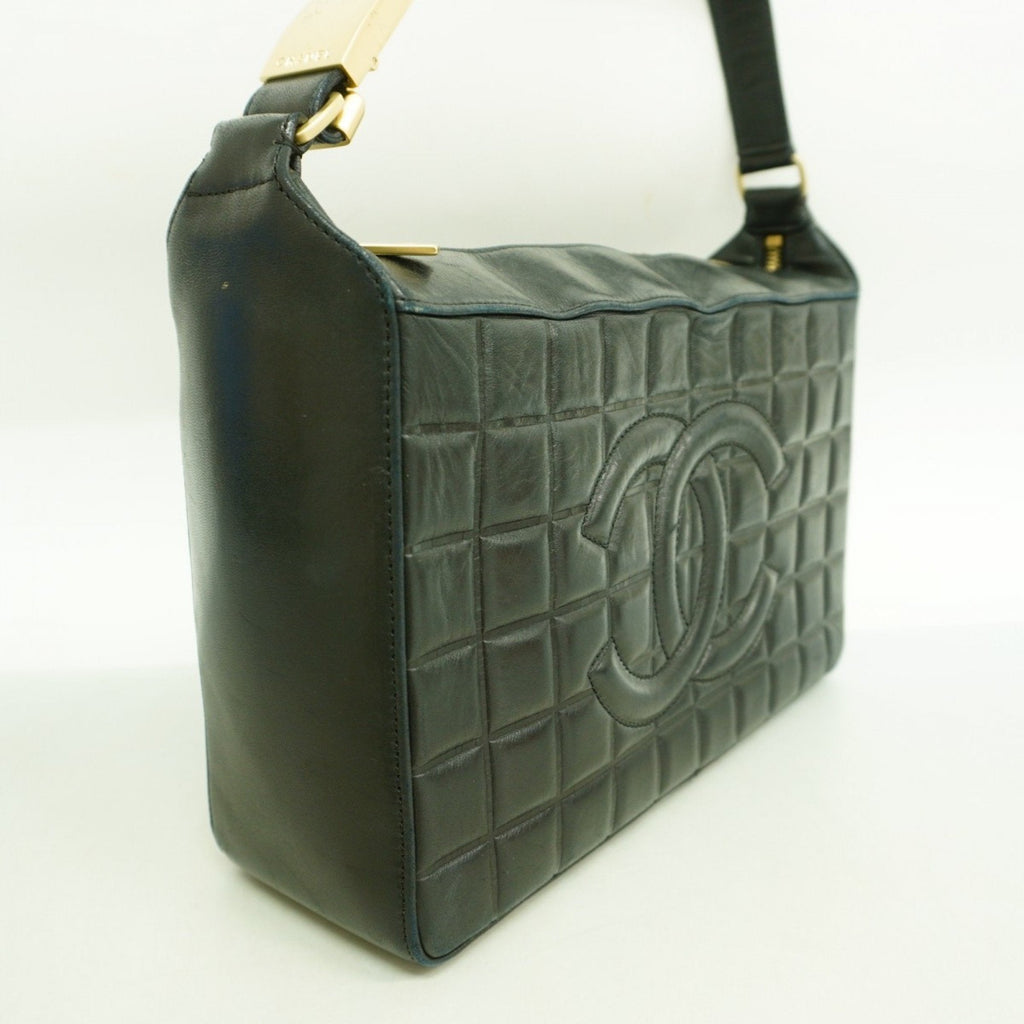Chocolate Bar CC Shoulder Bag Quilted Leather Medium