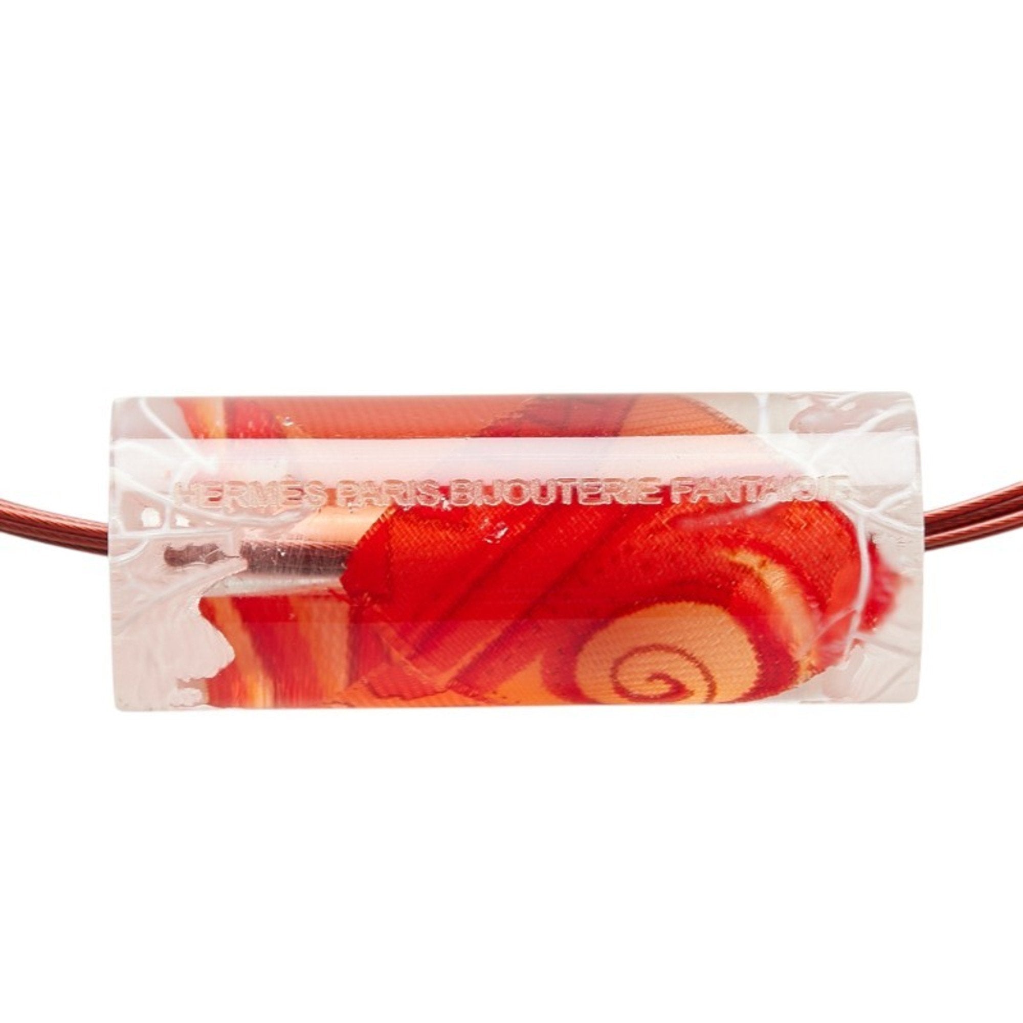 Ricine Choker Resin and Sterling Silver Red