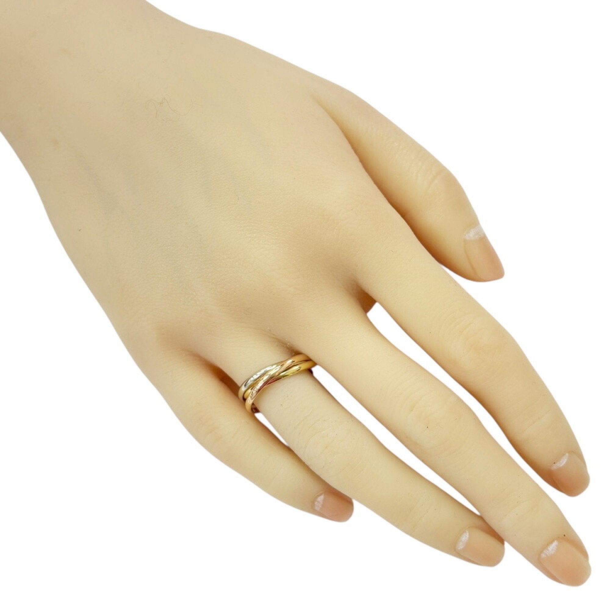 Trinity Ring 18K Yellow Gold and White Gold and Rose Gold