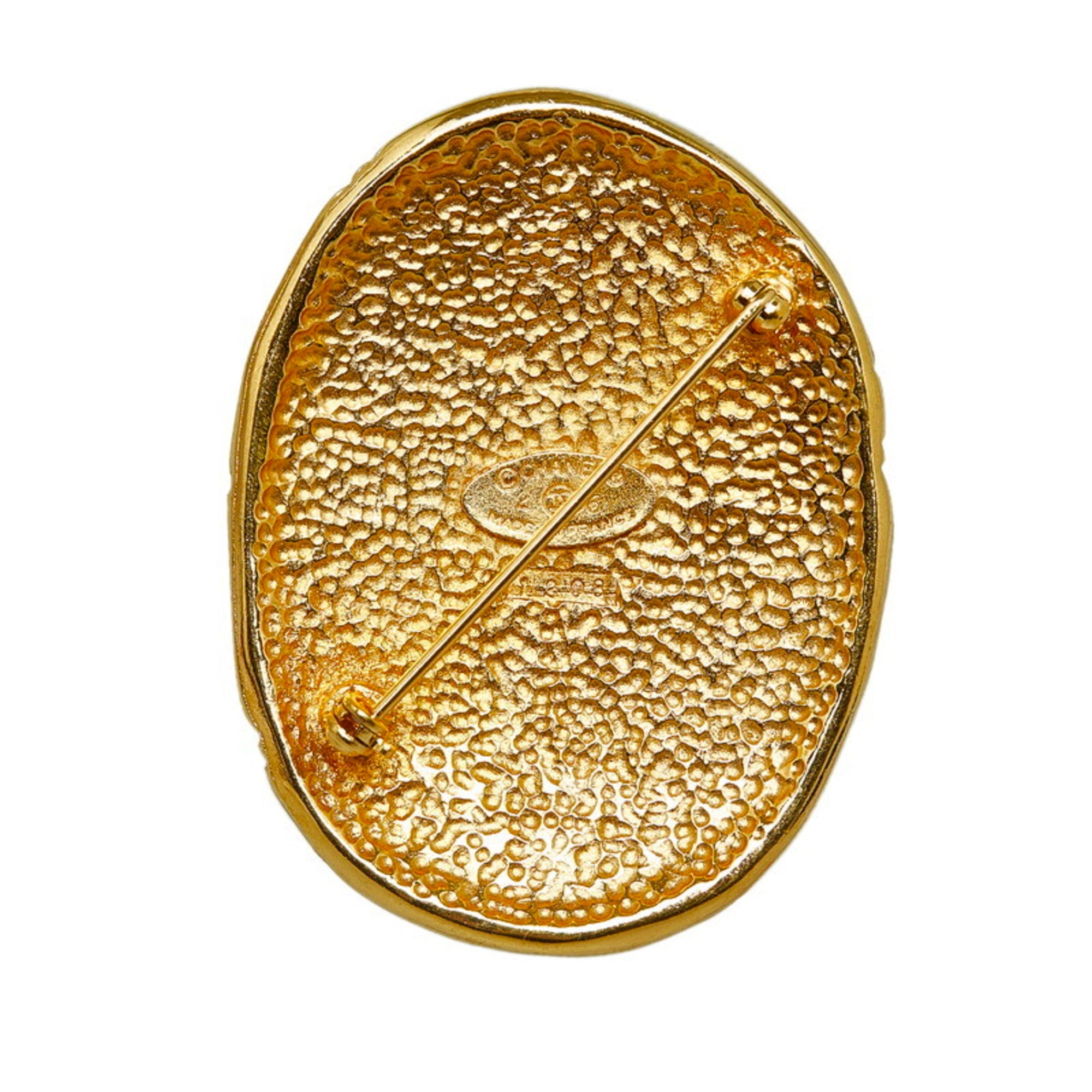 CC Logo Brooch Metal