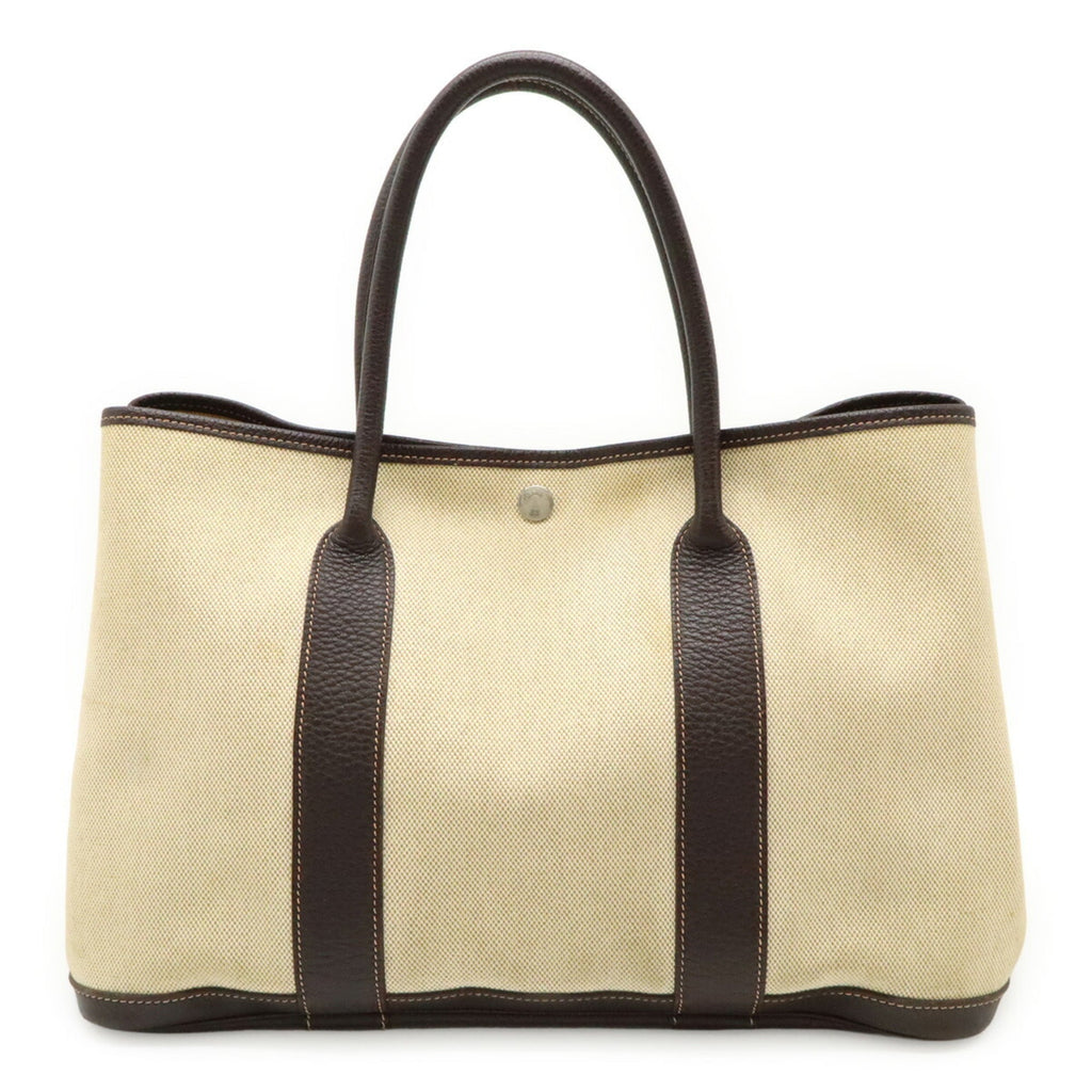 Garden Party Tote Toile and Leather 36