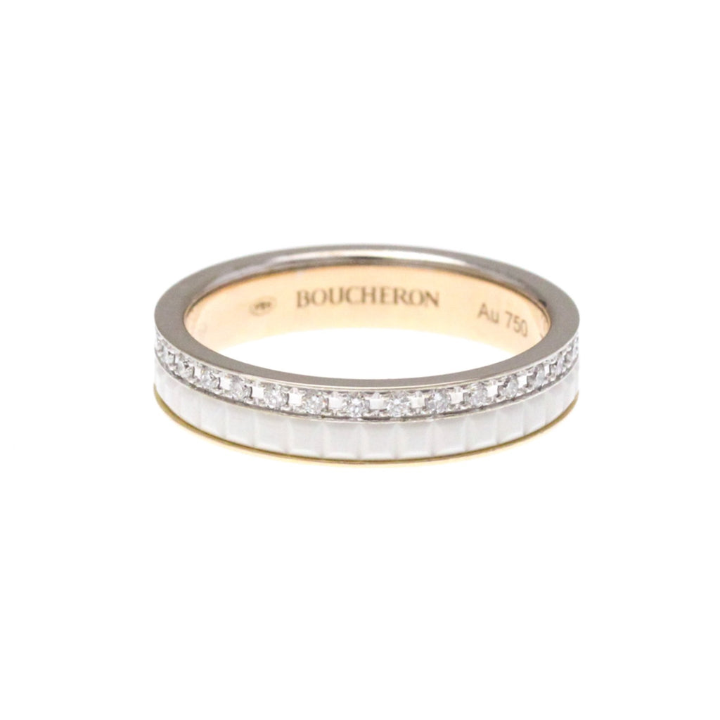 Ring Ceramic and 18K Rose Gold with Diamond