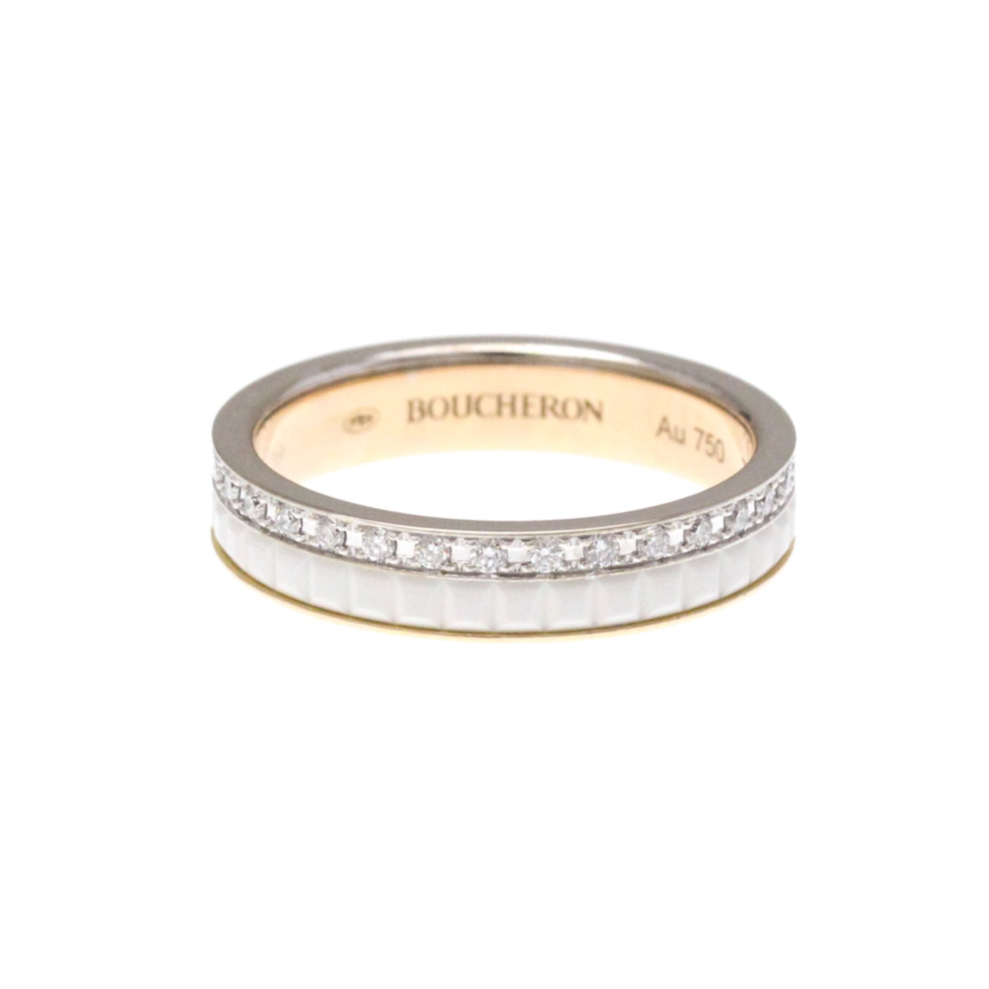 Ring Ceramic and 18K Rose Gold with Diamond