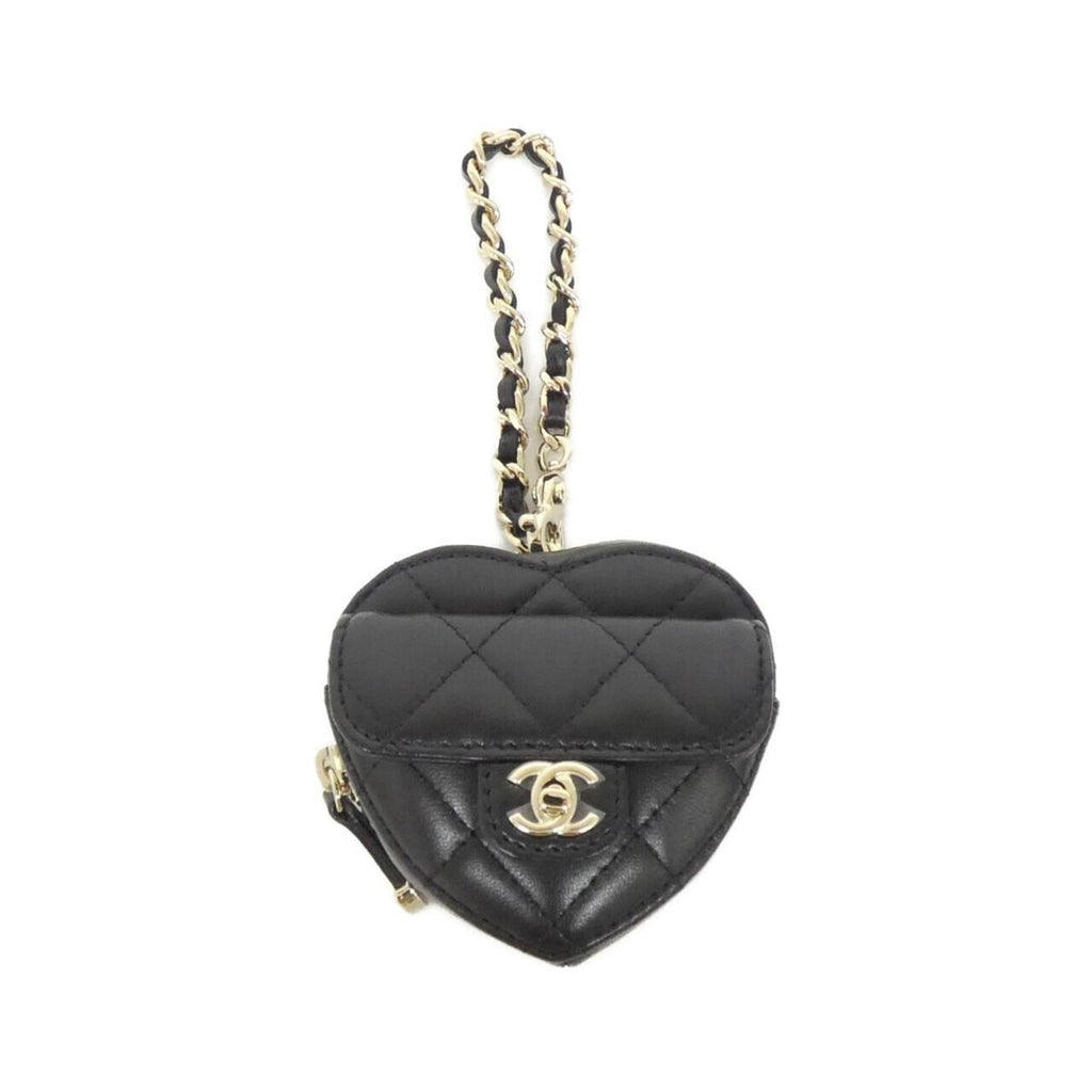 Handbag Charm Leather Black
