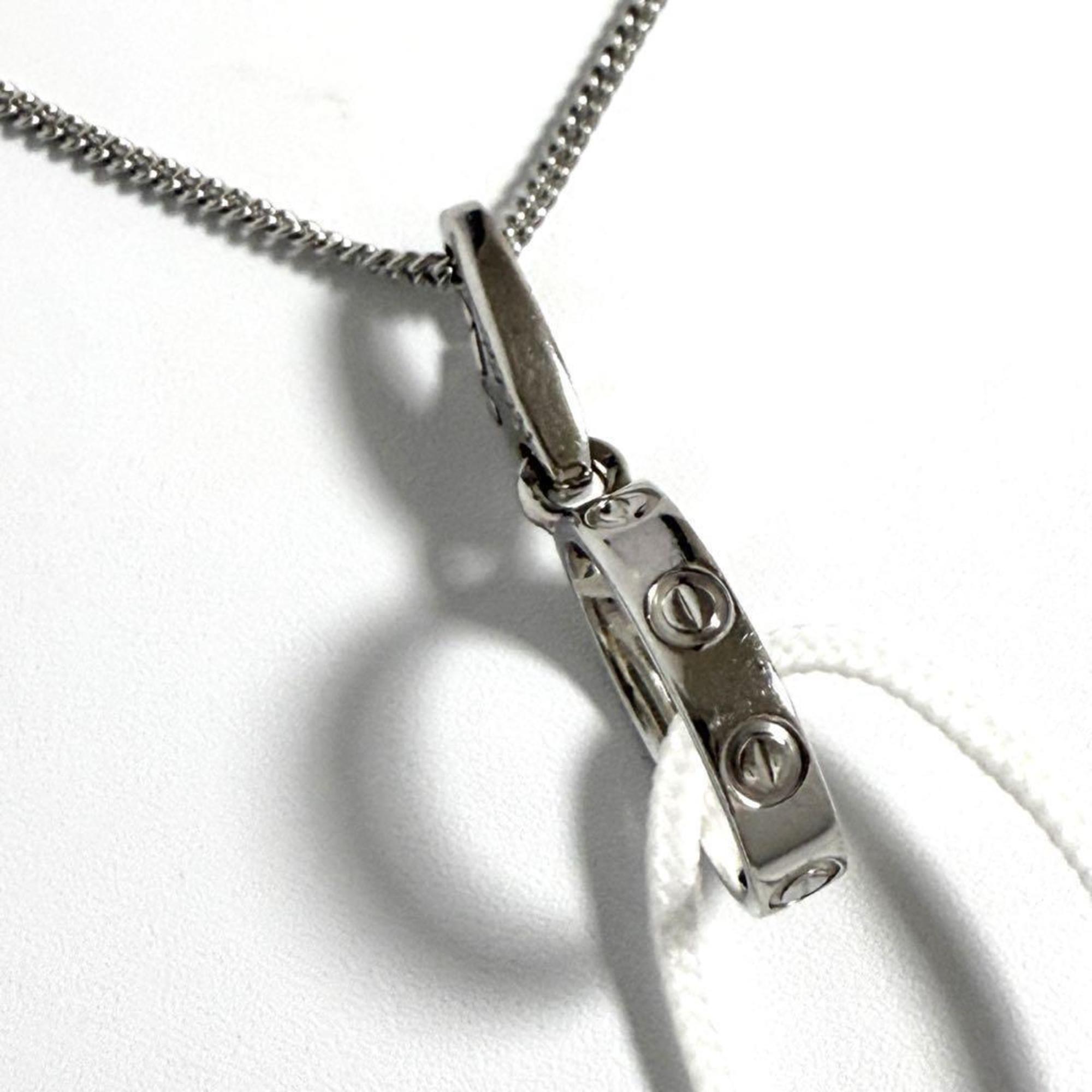 Love Pendant Necklace Metal and 18K White Gold