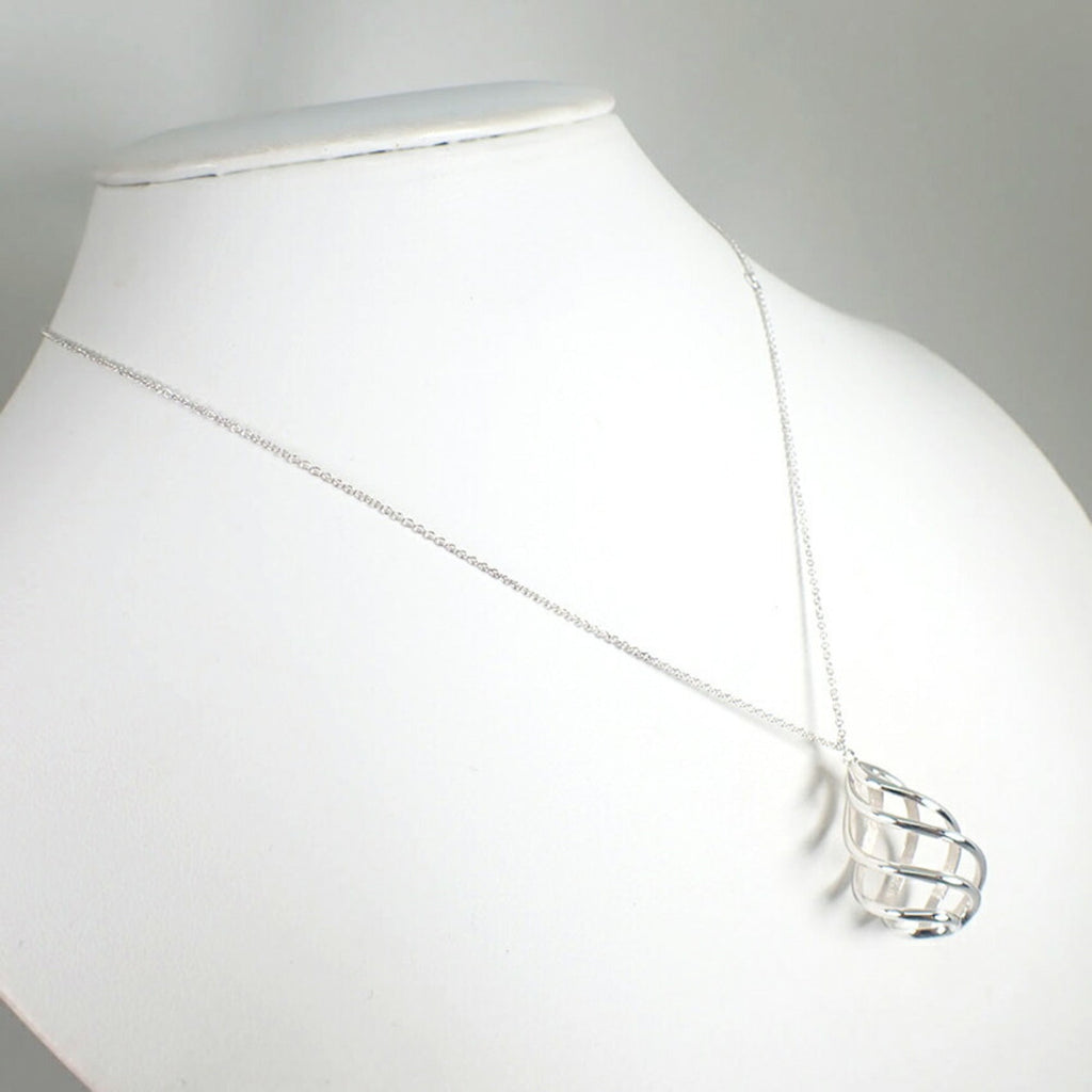 Venice Luce Drop Pendant Necklace Sterling Silver