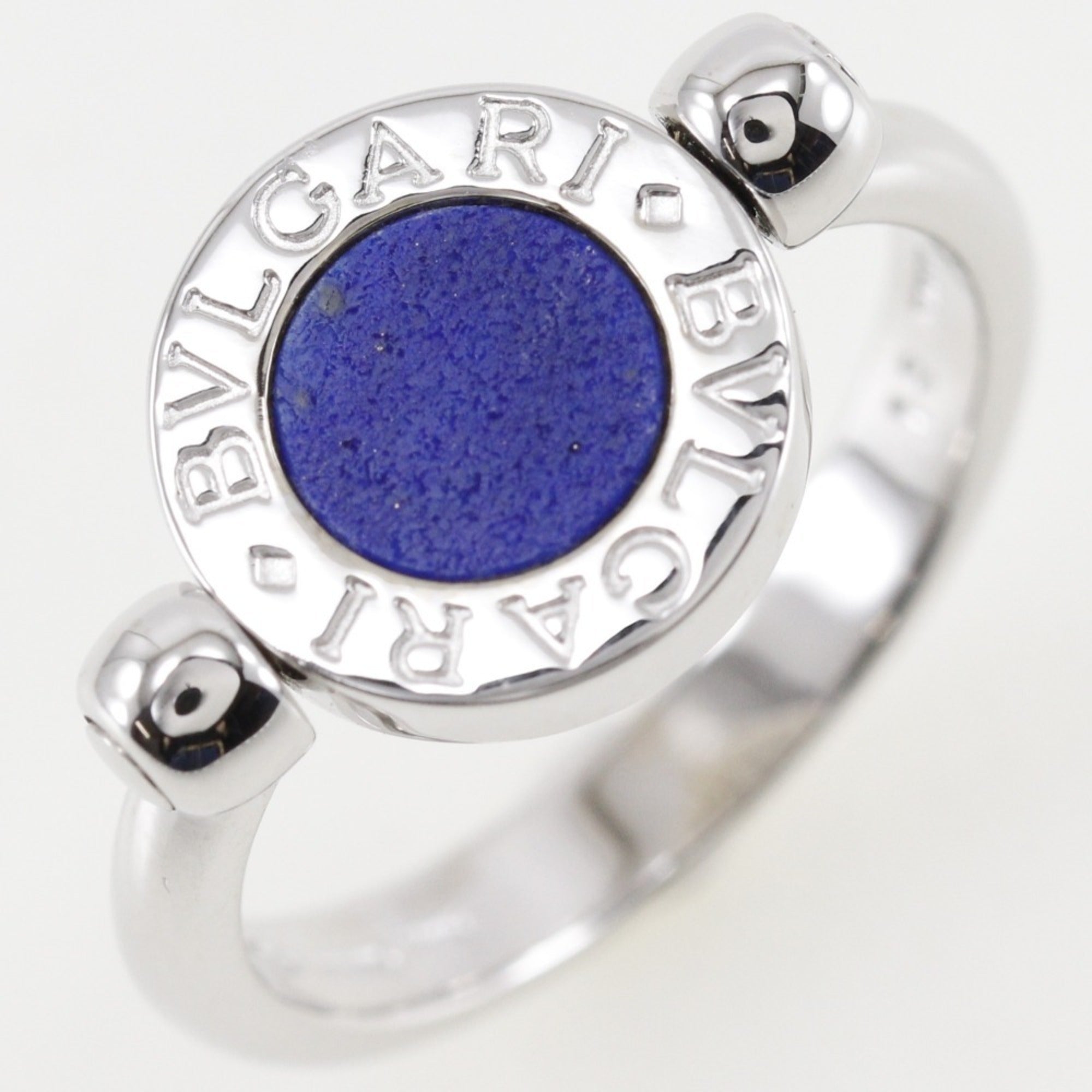 One Band Ring 18K White Gold with Lapis Lazuli
