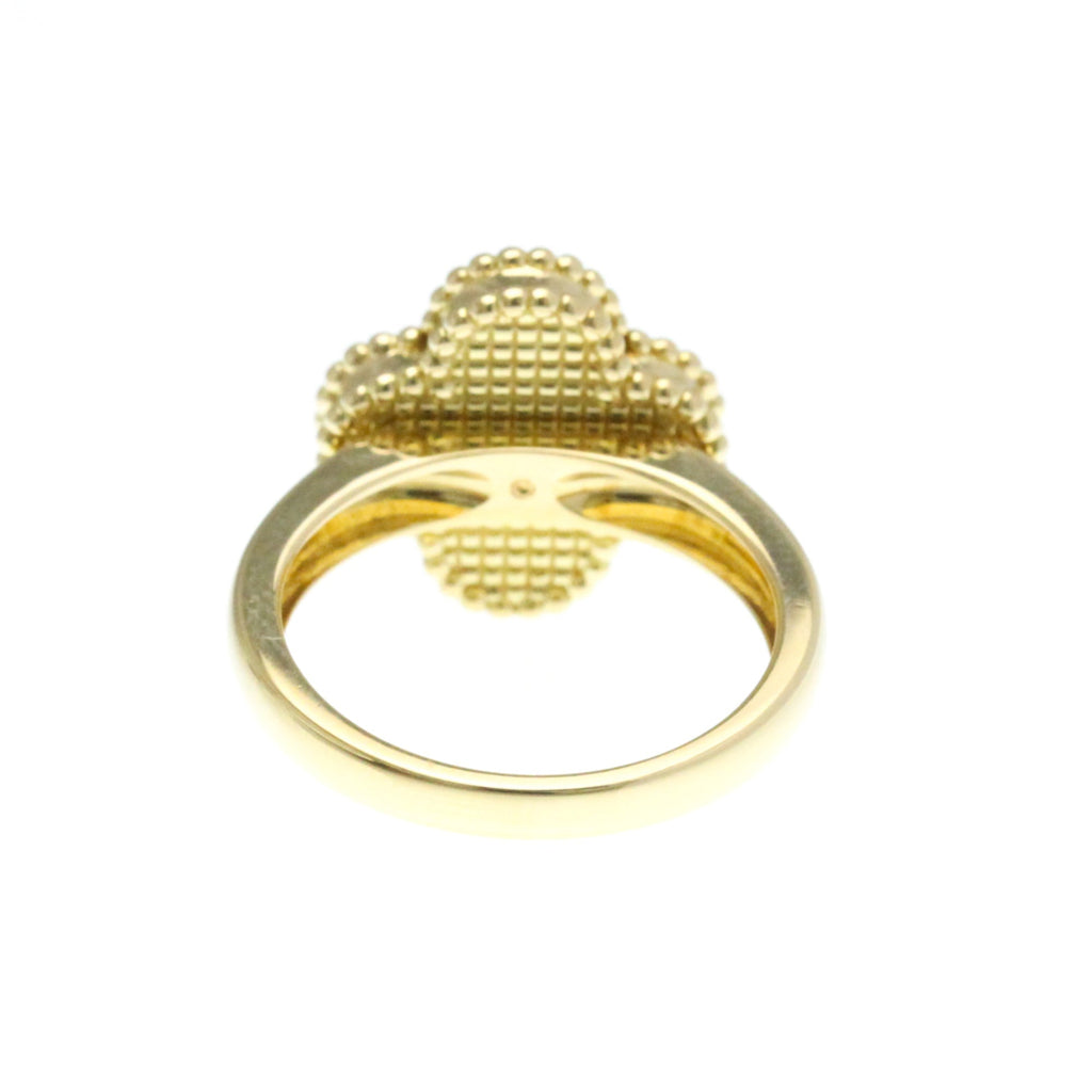 Vintage Alhambra Ring 18K Yellow Gold and Onyx