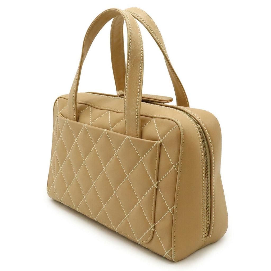 Surpique Zip Around Satchel Quilted Leather Medium