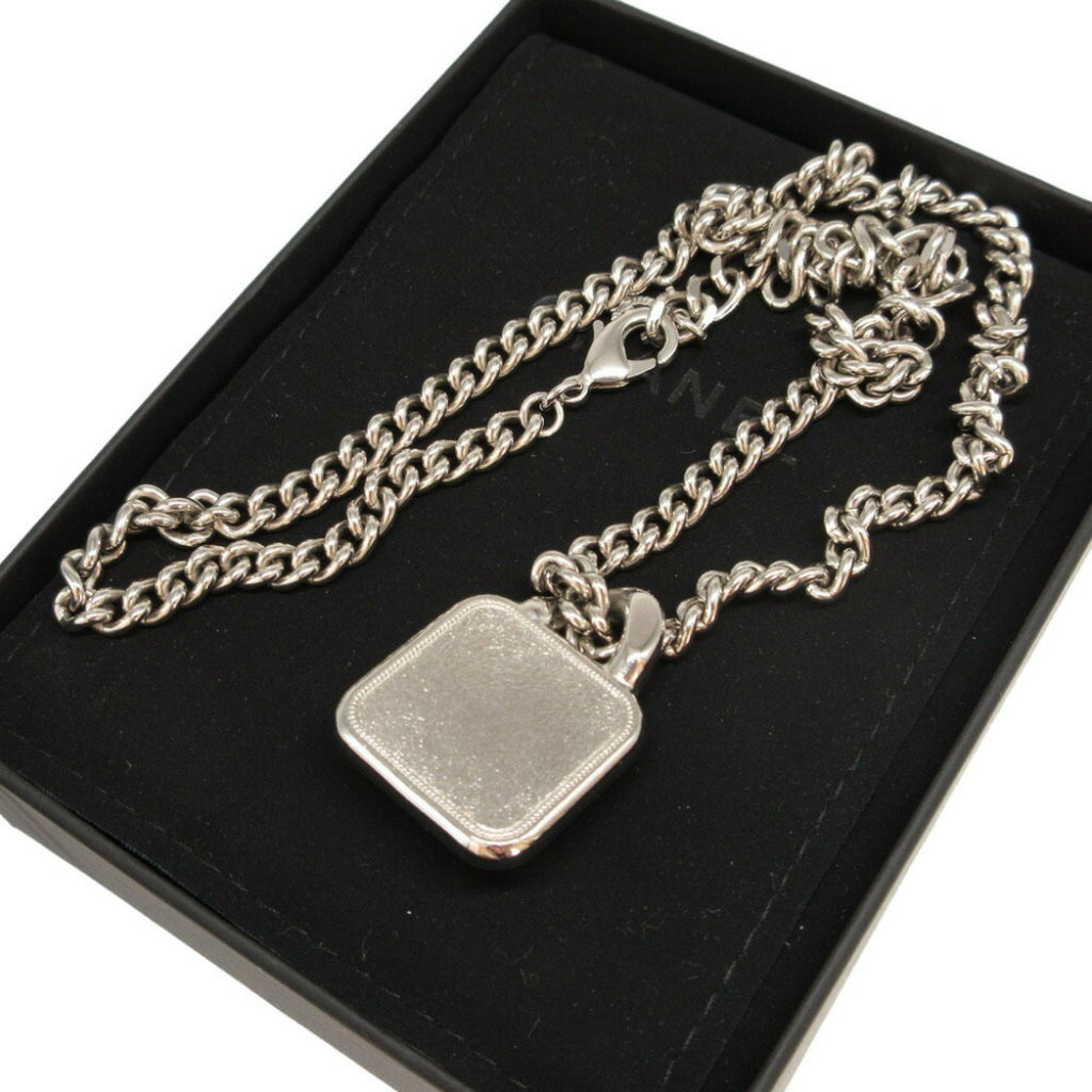 CC Logo Star Pendant Necklace Silver-Tone Metal
