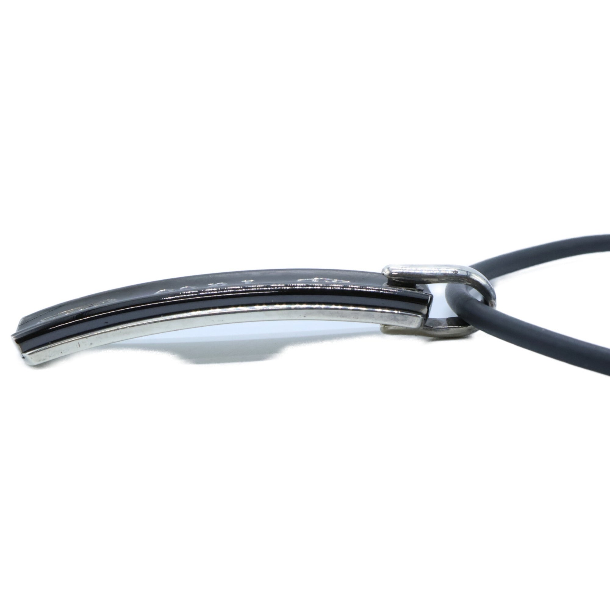 Narrow Barcode Pendant Necklace Sterling Silver