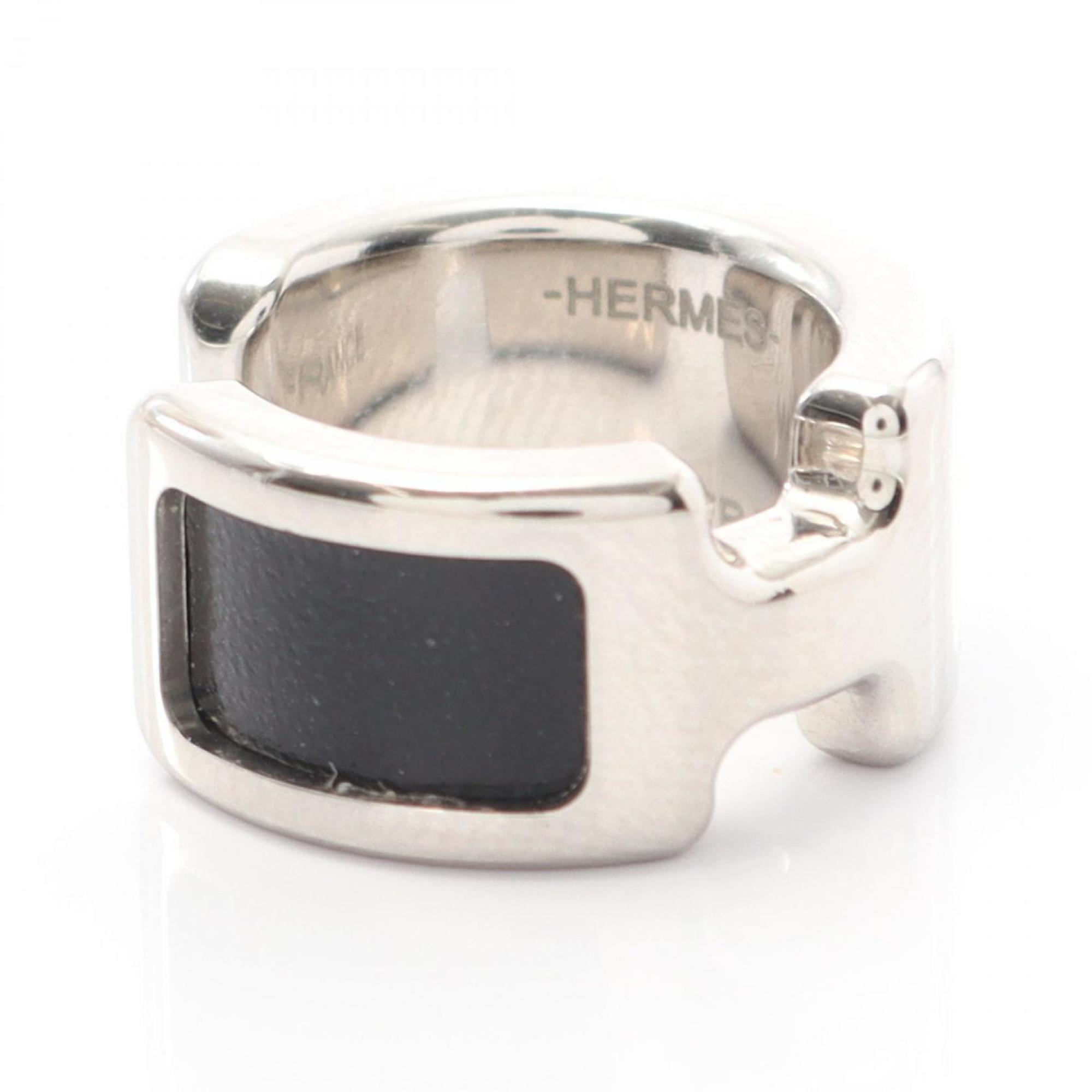 Olympe PM Earrings Leather and Stainless Steel