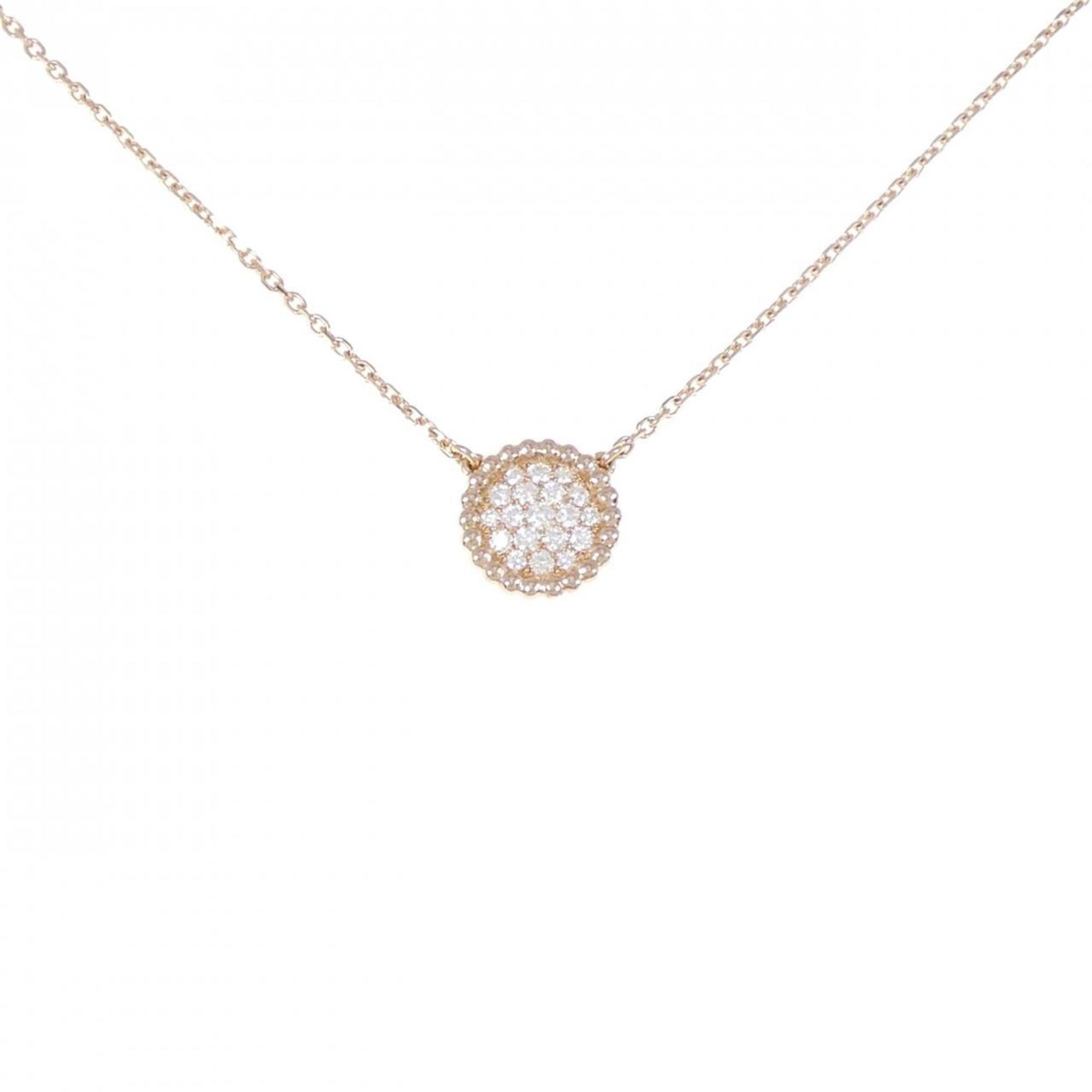 Perlée Pendant Necklace 18K Rose Gold with Diamond