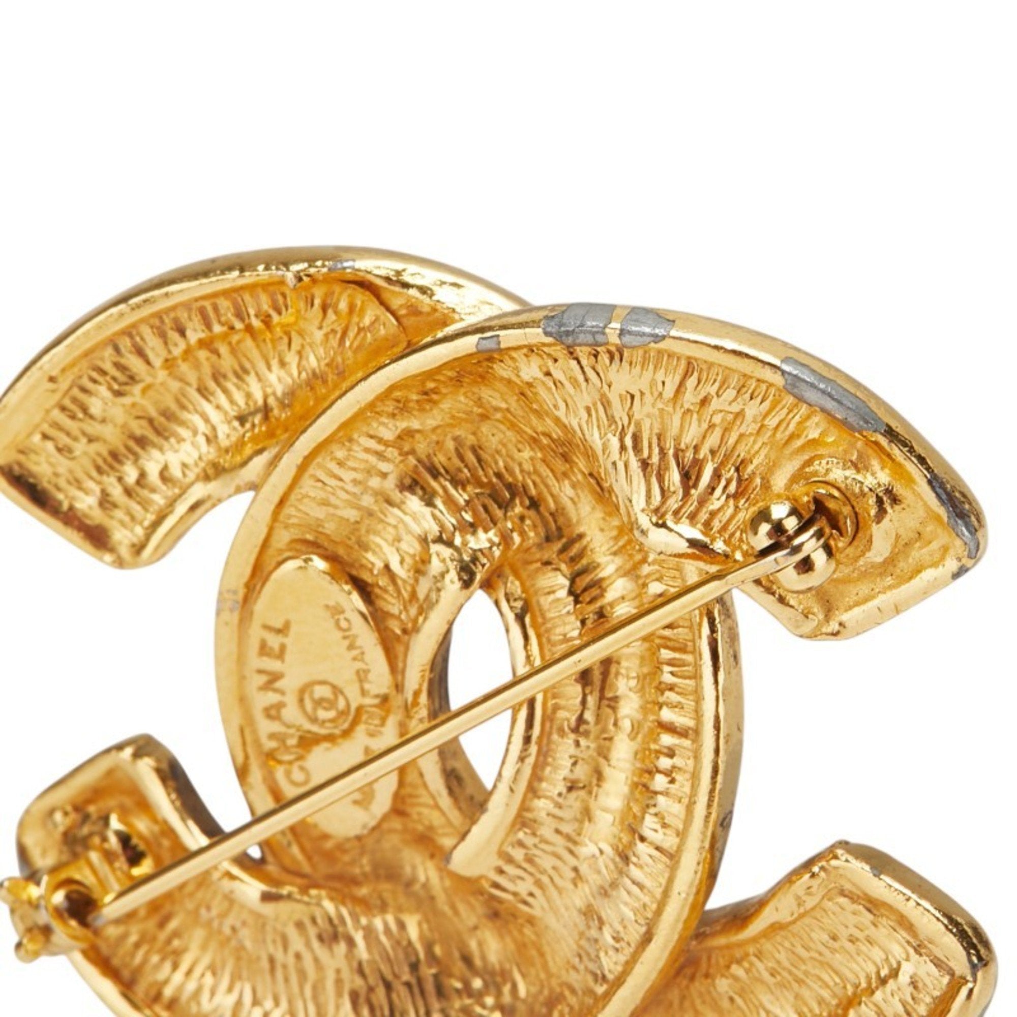 CC Logo Brooch Metal