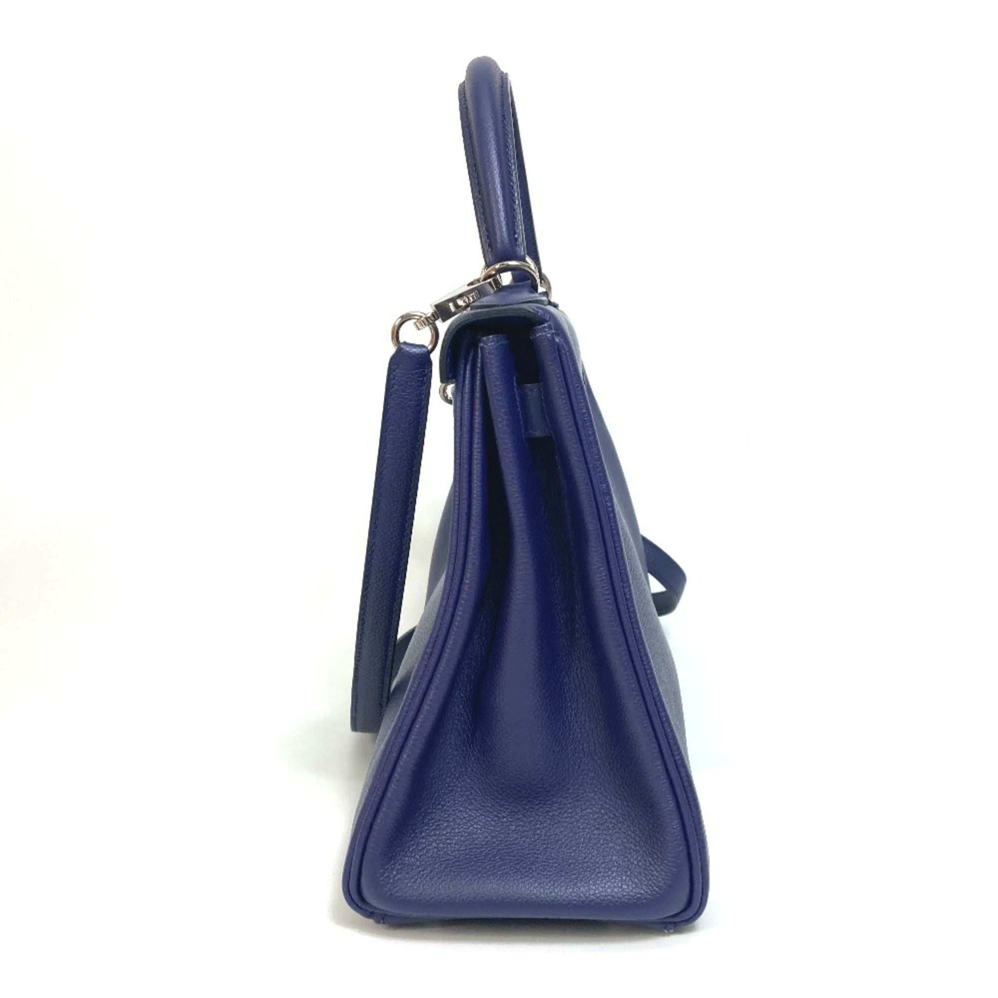 Kelly Handbag Verso Evercolor with Palladium Hardware 28