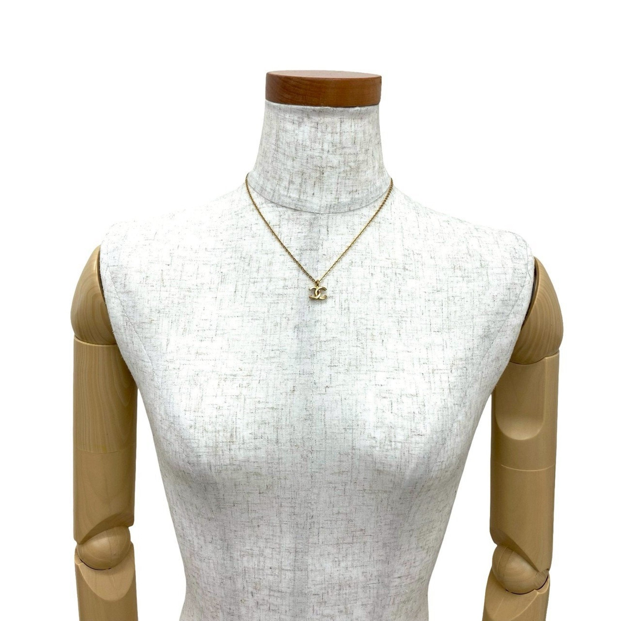 CC Logo Pendant Necklace Metal