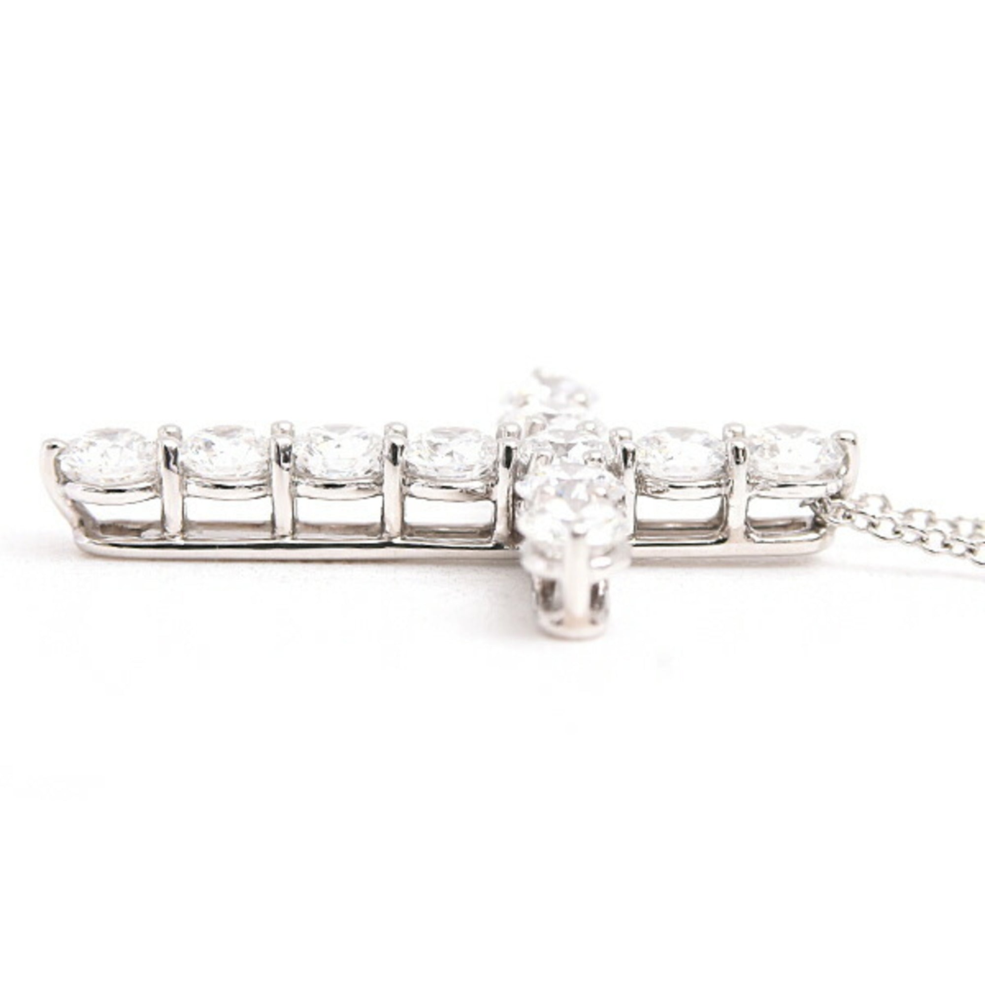 Pendant Necklace Platinum with Diamond Large