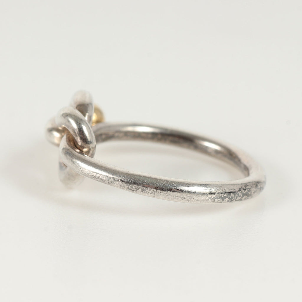 Combination Ring Sterling Silver and 18K Yellow Gold