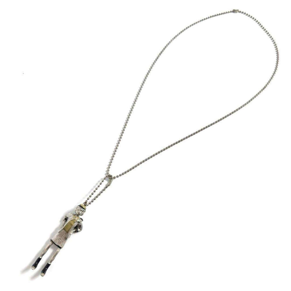 Vintage Mademoiselle Pendant Necklace Metal