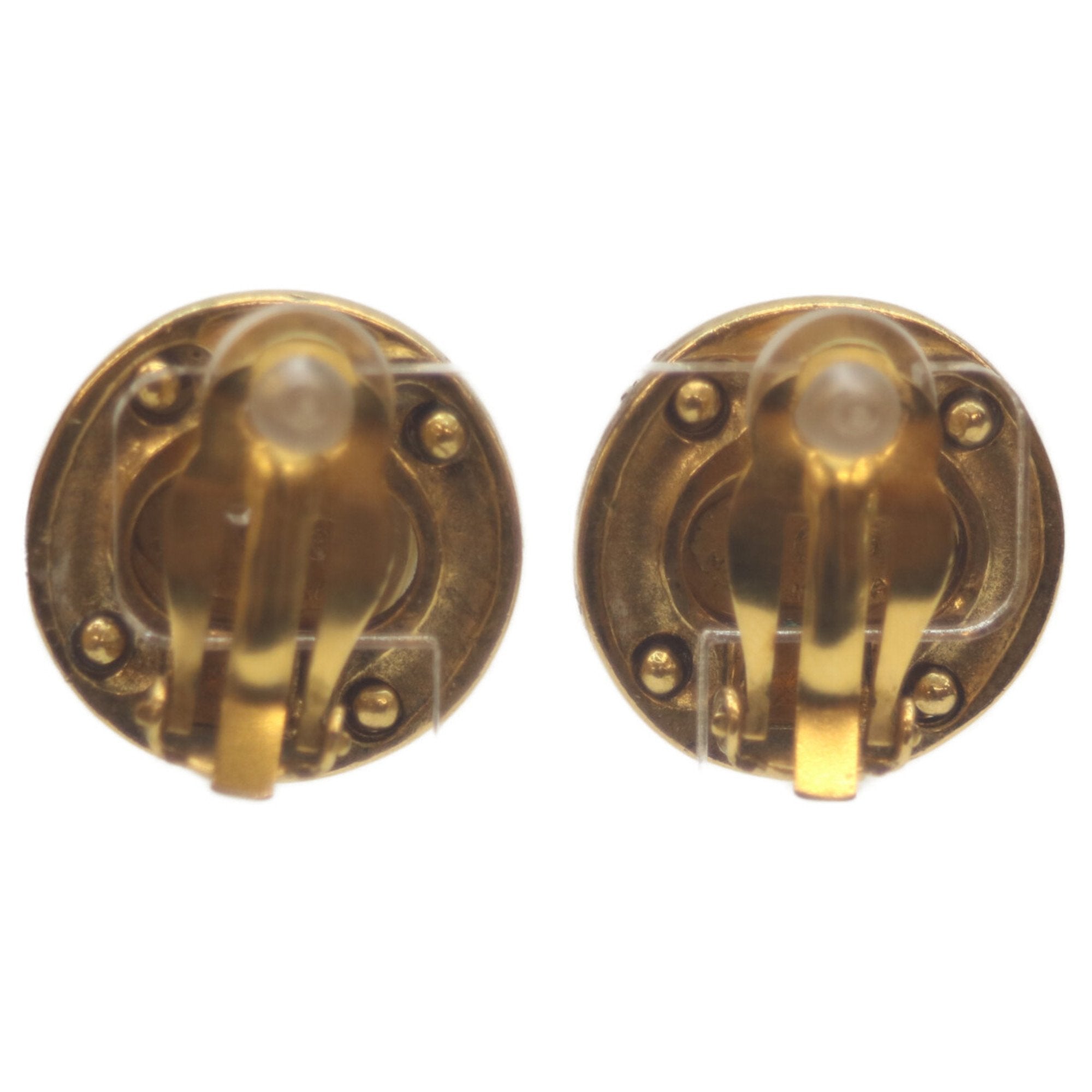 Earrings Pearl Gold-Tone Metal