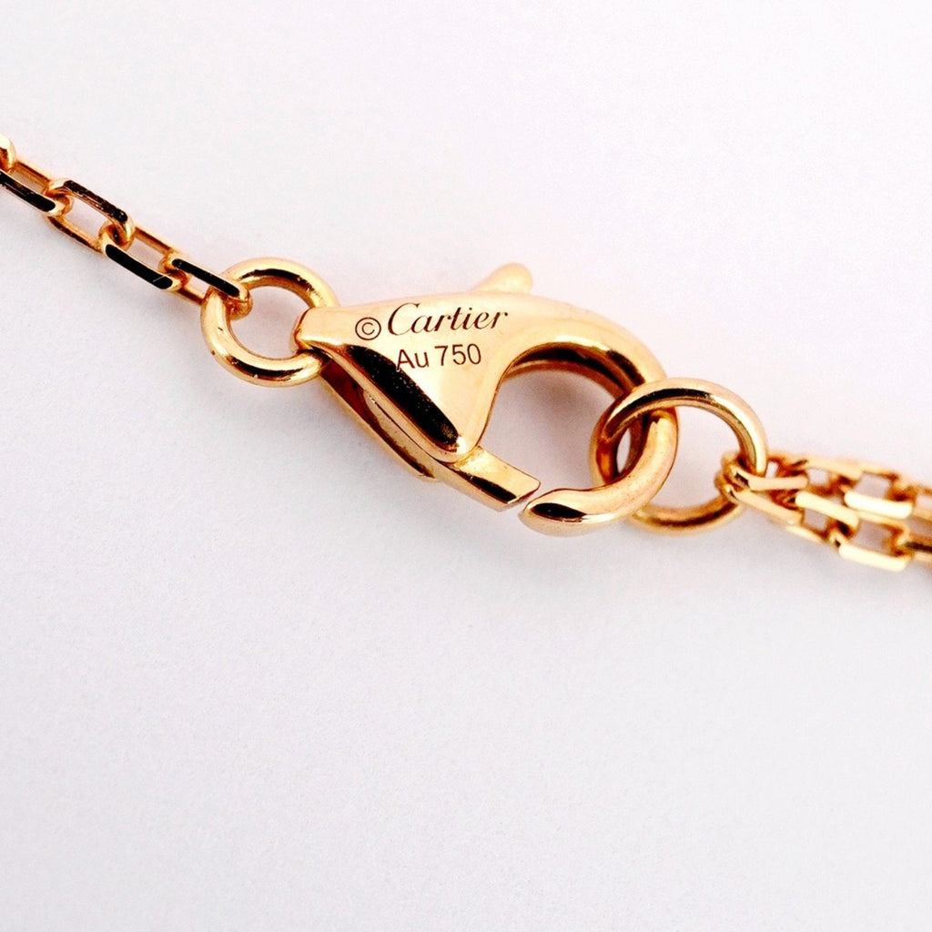 Pendant Necklace 18K Rose Gold with Diamond Small