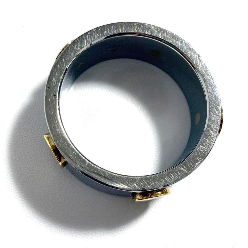 Band Ring Gold and Stainless Steel