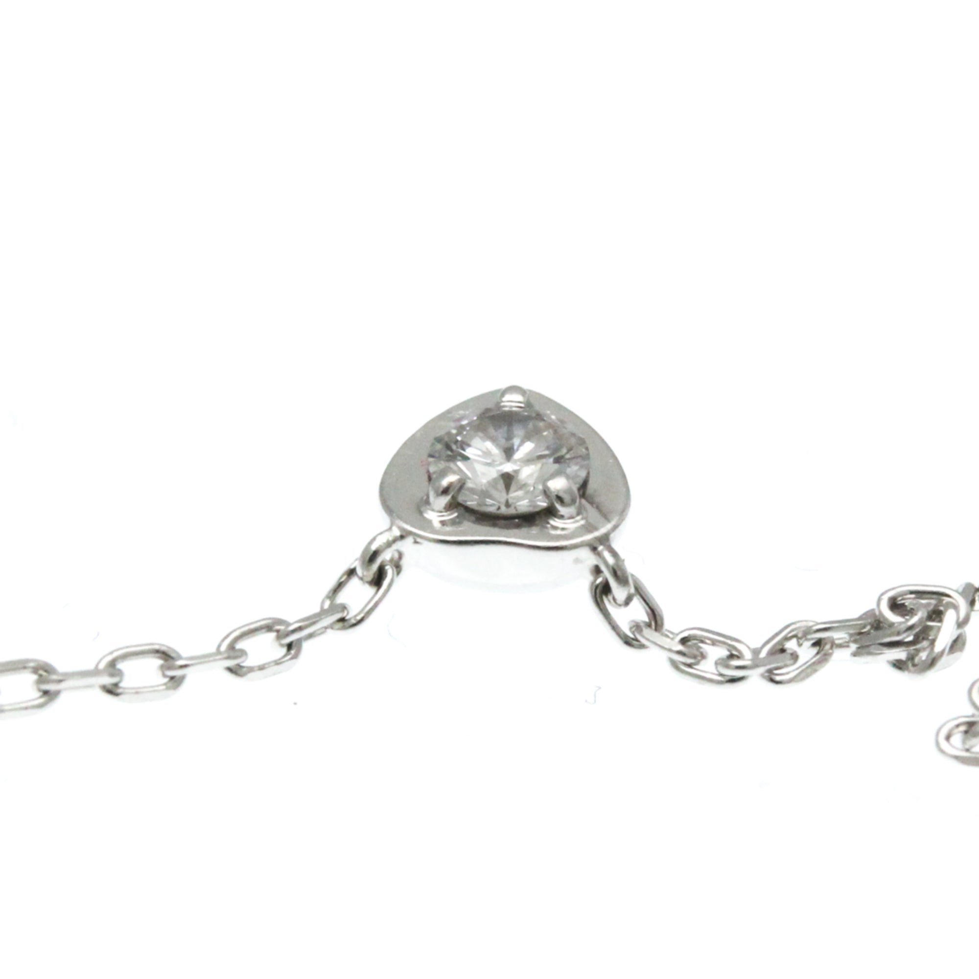 Pendant Necklace 18K White Gold With Diamond