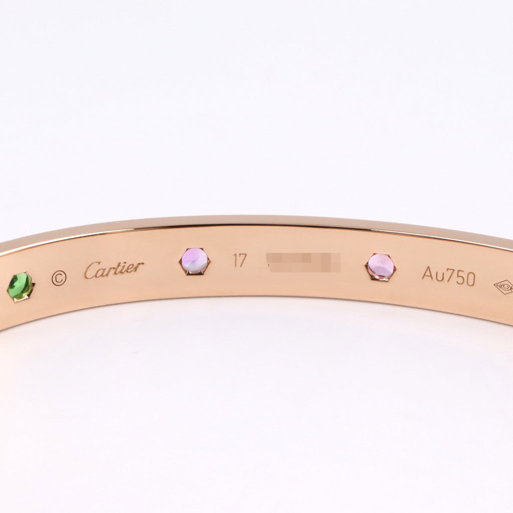 Bracelet 18K Rose Gold With Amethyst Garnet and Sapphire