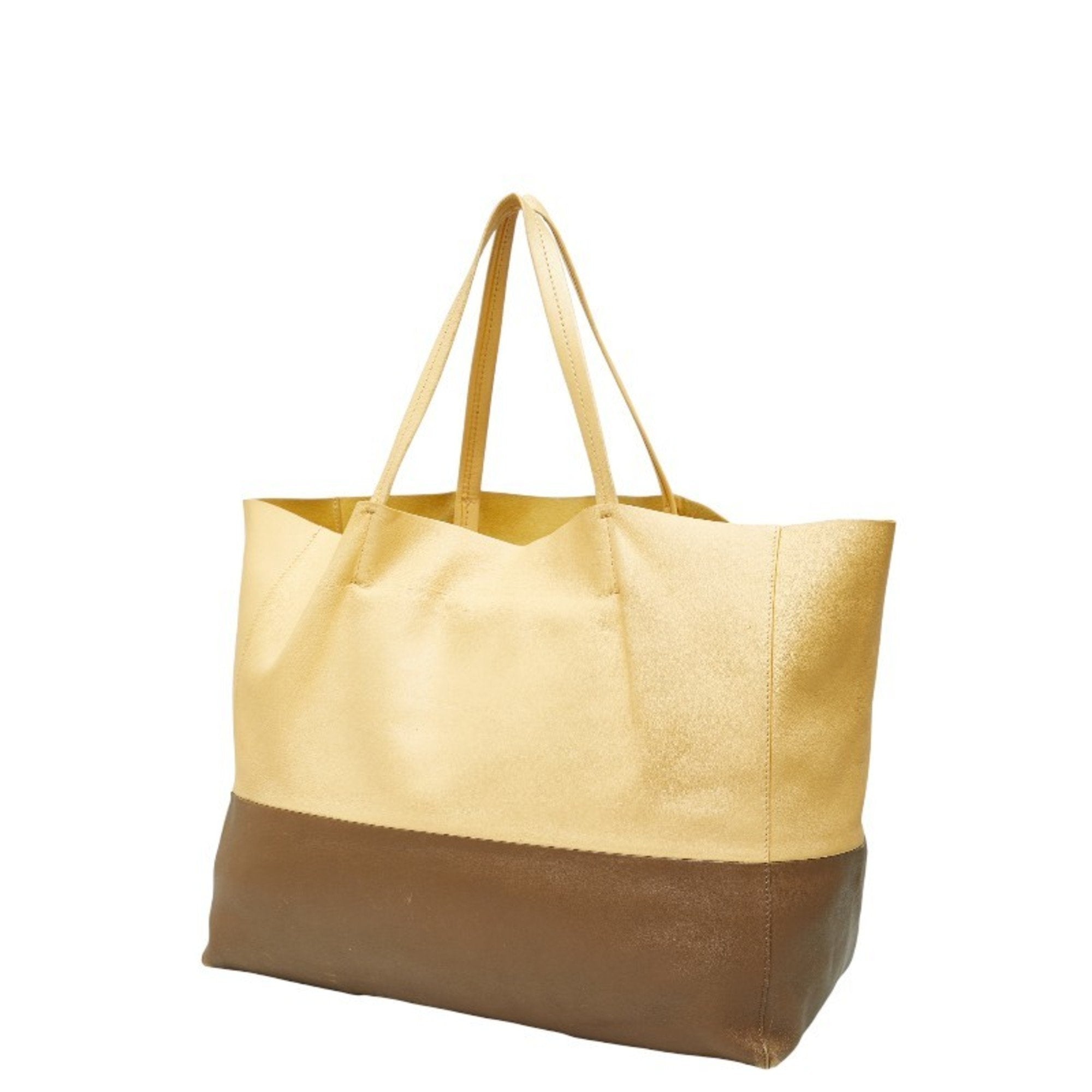 Horizontal Bi-Cabas Tote Leather Large