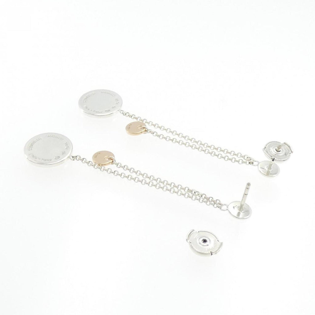 Earrings 18K Rose Gold and Sterling Silver