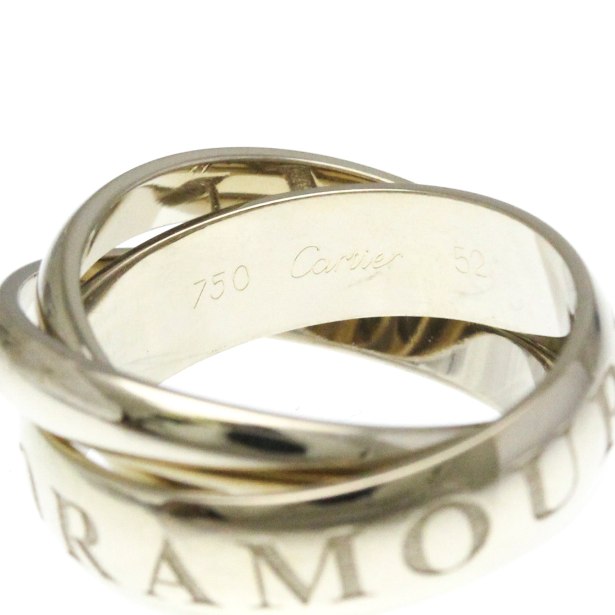 Trinity Ring Sterling Silver and 18K White Gold