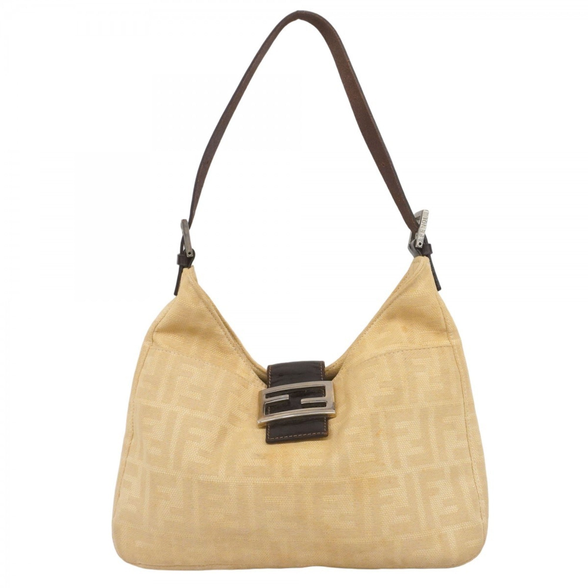 Vintage Shoulder Bag Zucca Canvas Medium